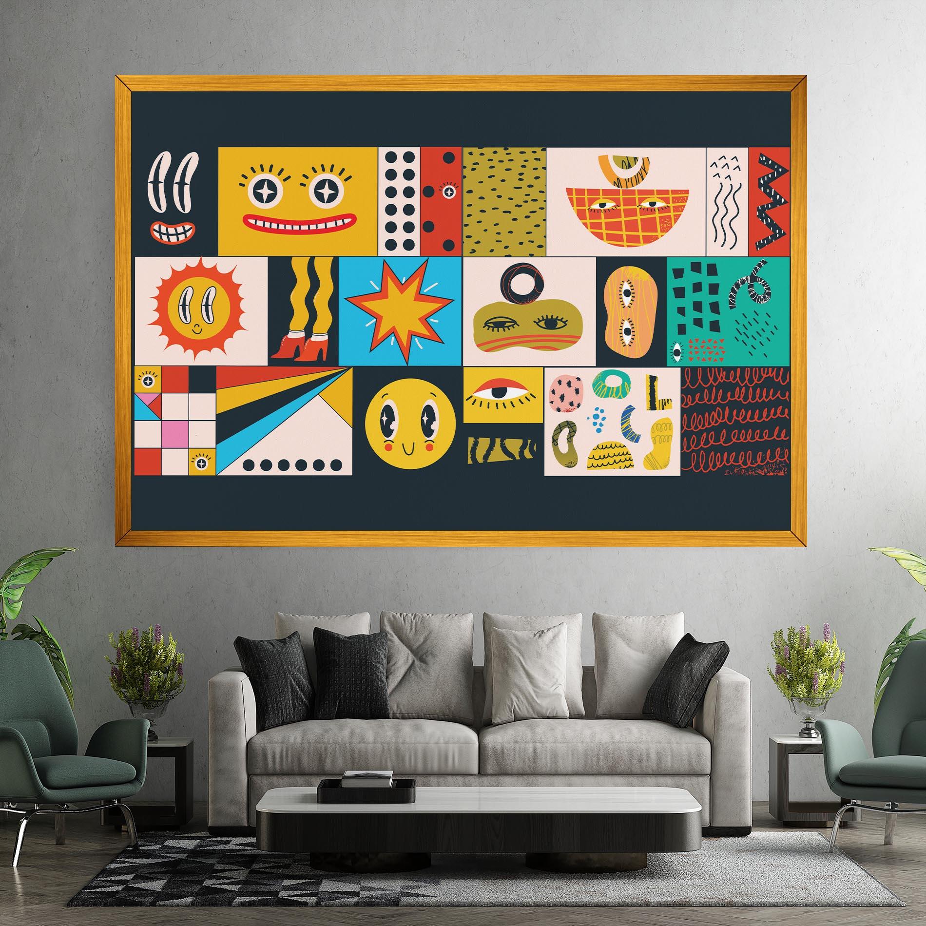 Картина на платно Cool Eye Shape mockup 7