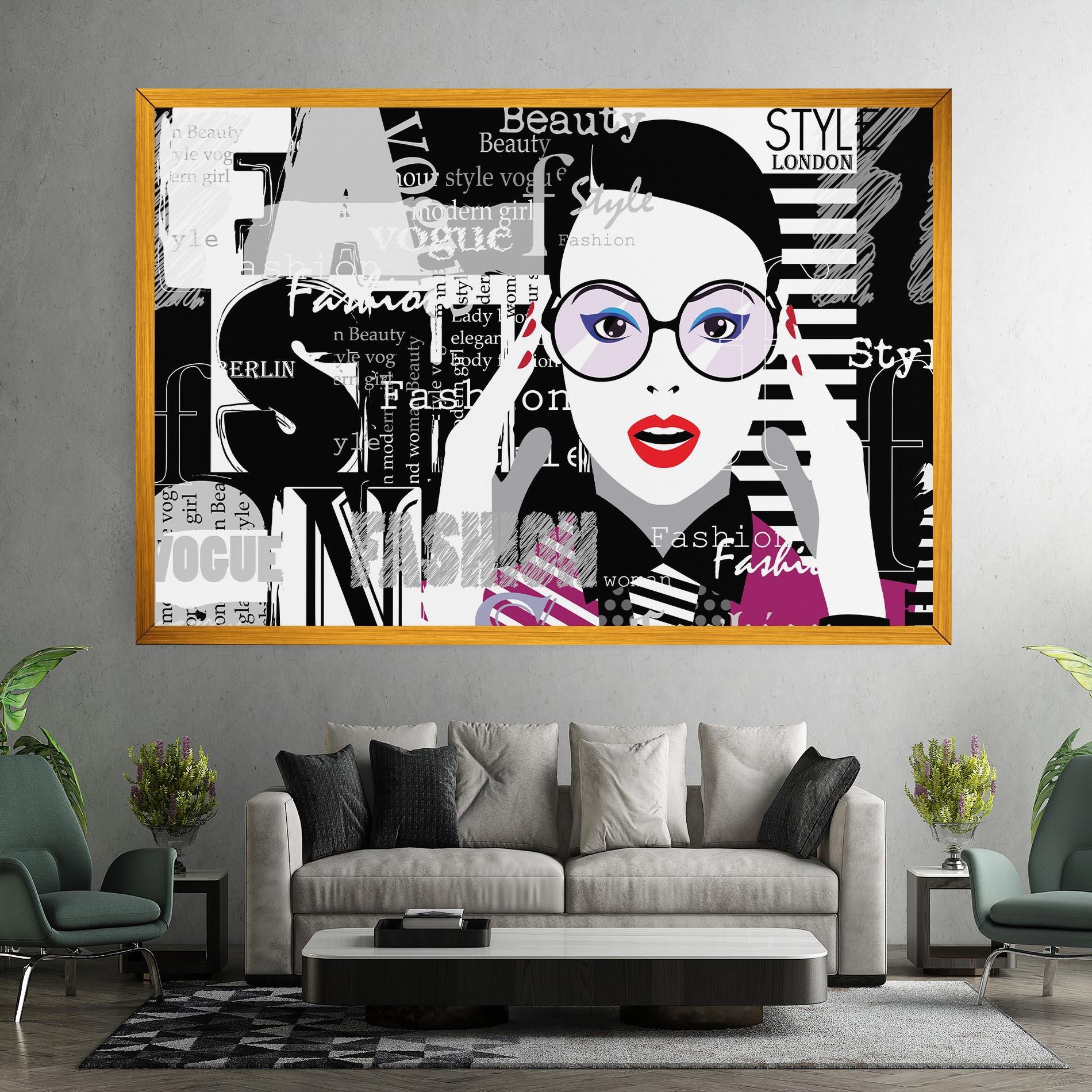 Картина на платно Fashion Collage mockup 7