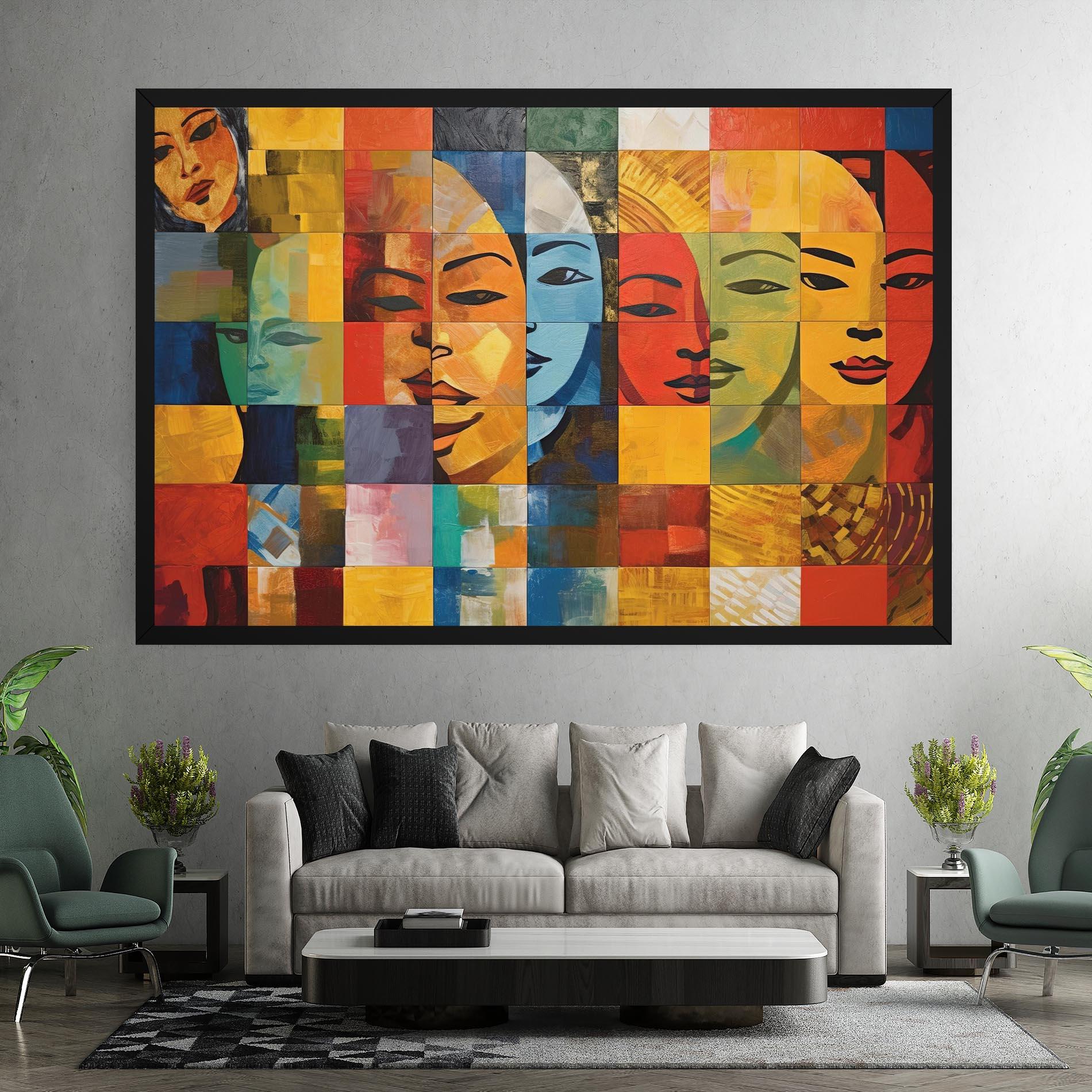 Картина на платно Abstract Concept Collage mockup 7