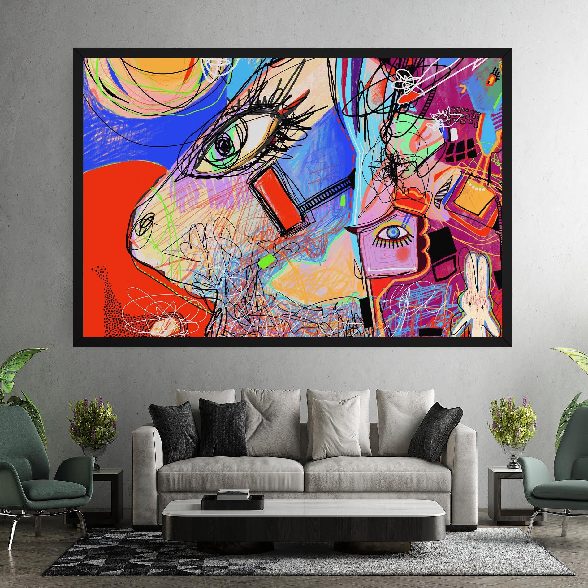 Картина на платно Animal Eye Art mockup 7