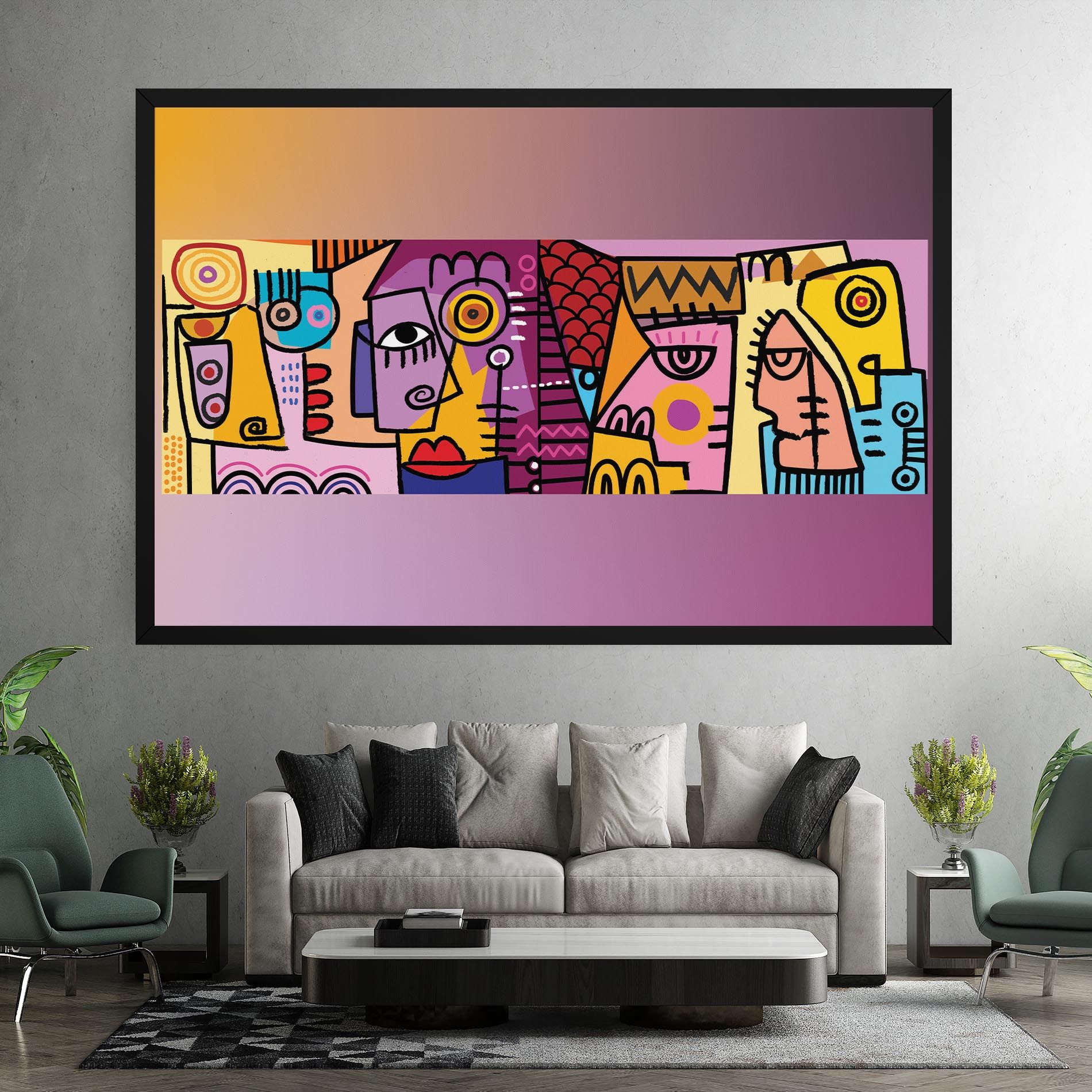 Face Group Purple mockup 7