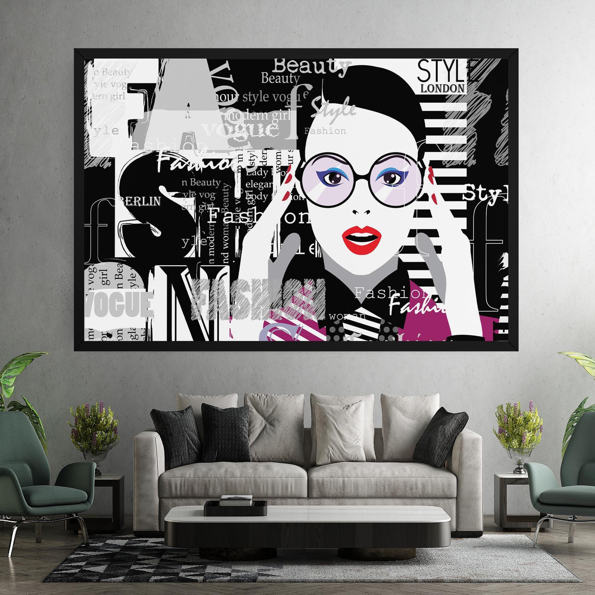 Картина на платно Fashion Collage mockup 7