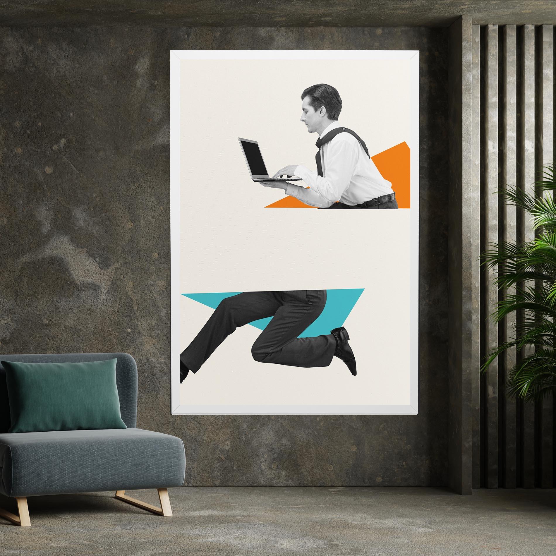 Картина на платно Businessman Collage mockup 7