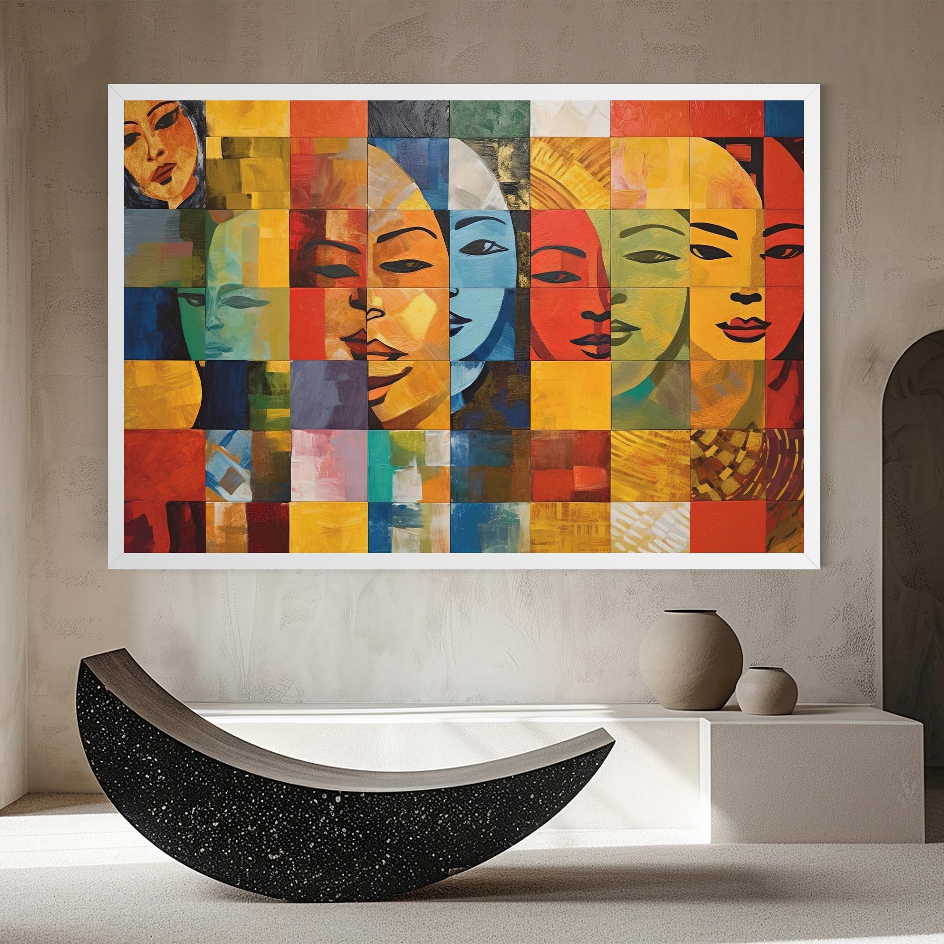 Картина на платно Abstract Concept Collage mockup 8