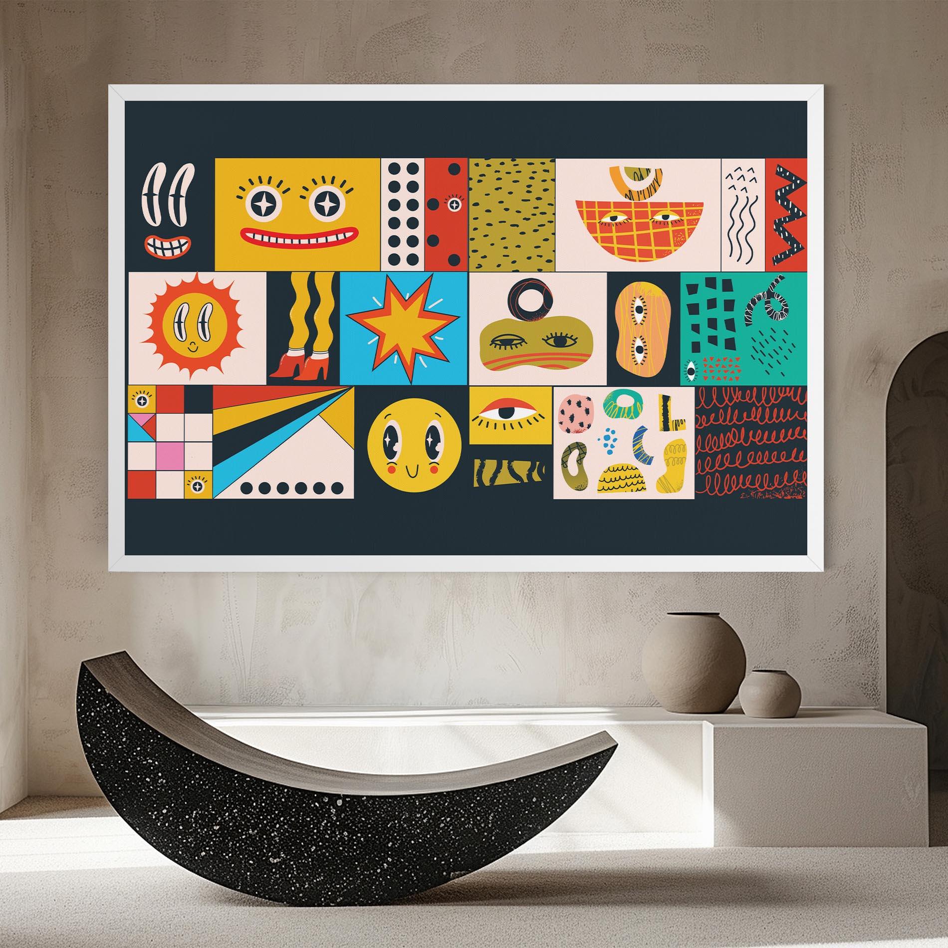 Картина на платно Cool Eye Shape mockup 8