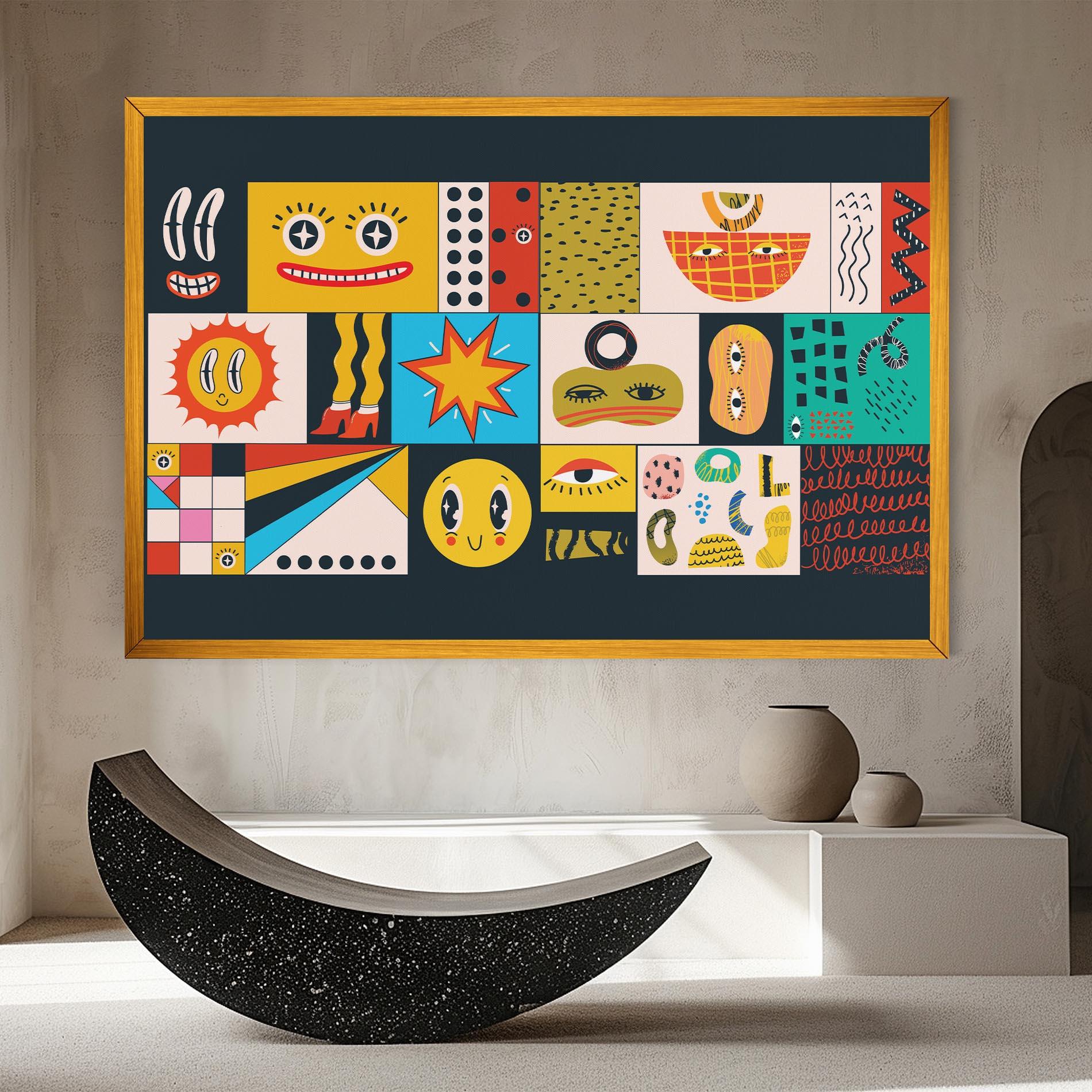 Картина на платно Cool Eye Shape mockup 8