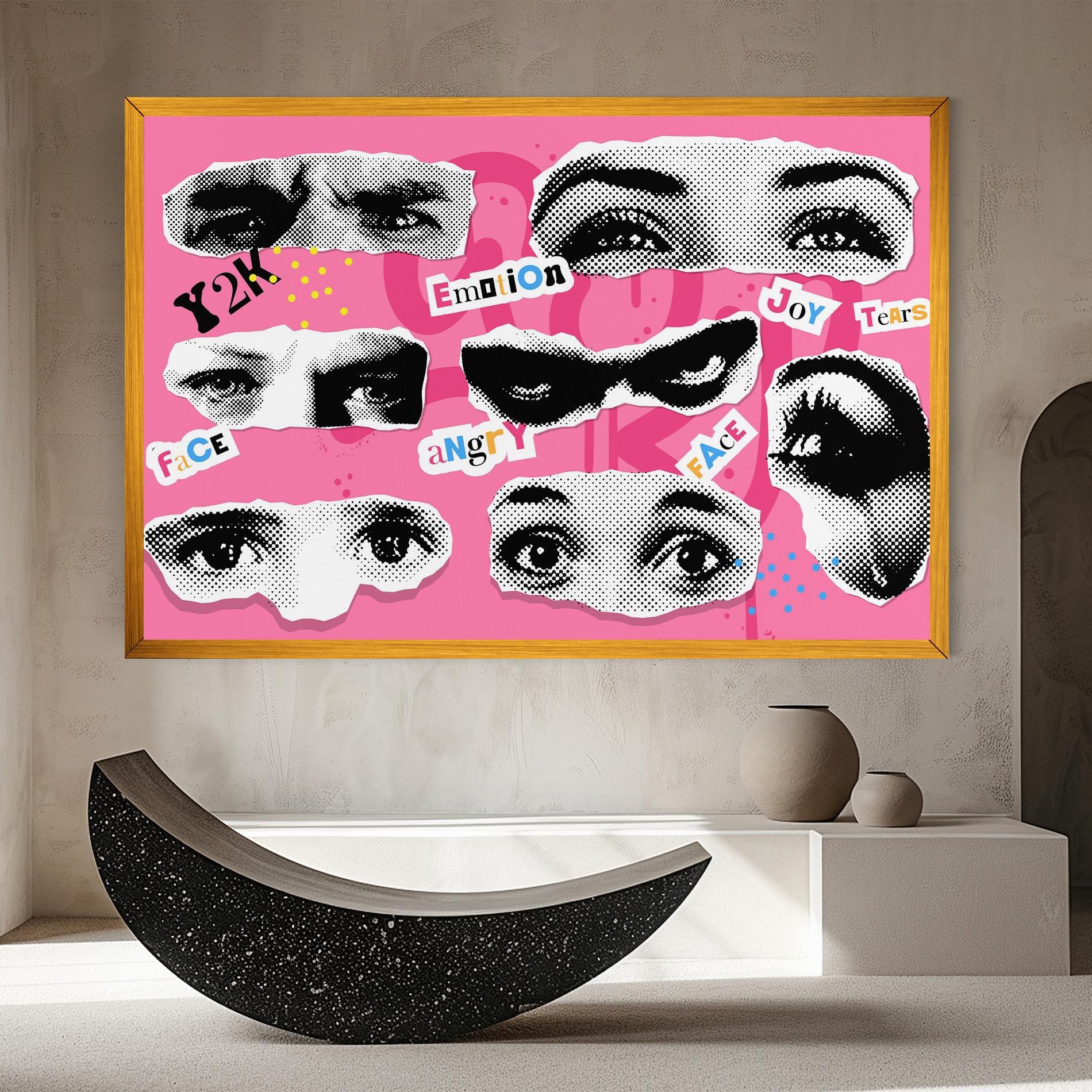 Картина на платно Eye Type mockup 8