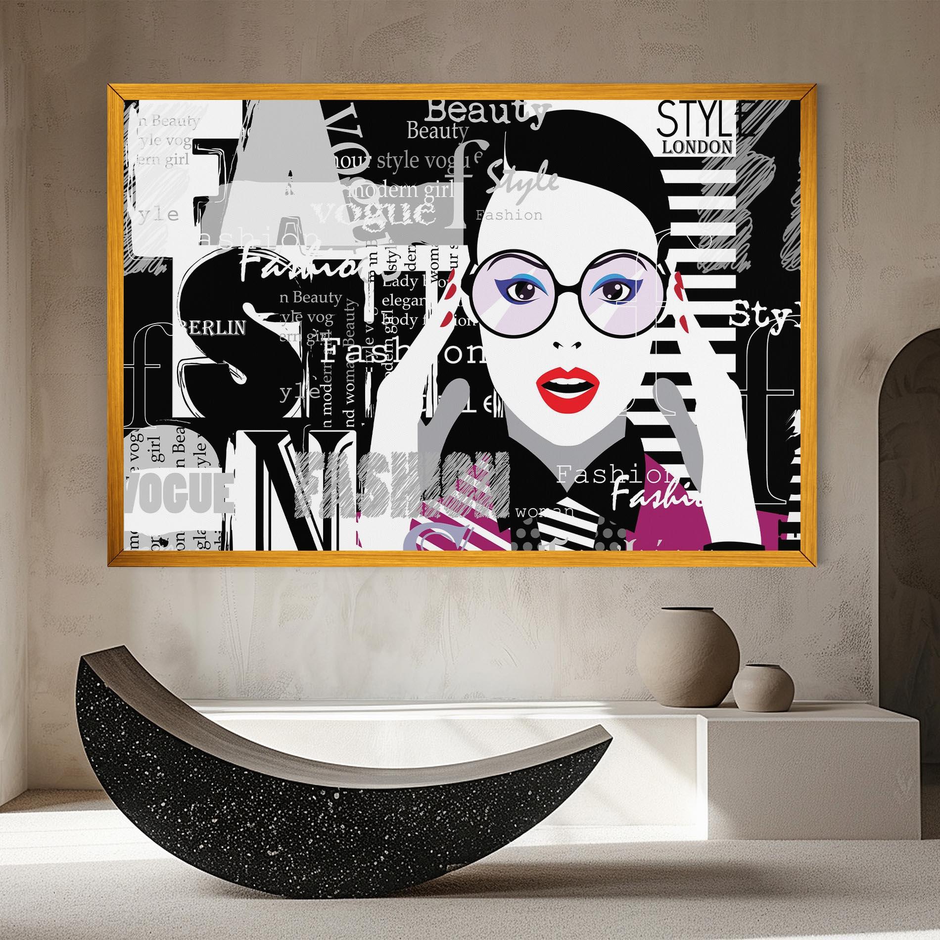 Картина на платно Fashion Collage mockup 8