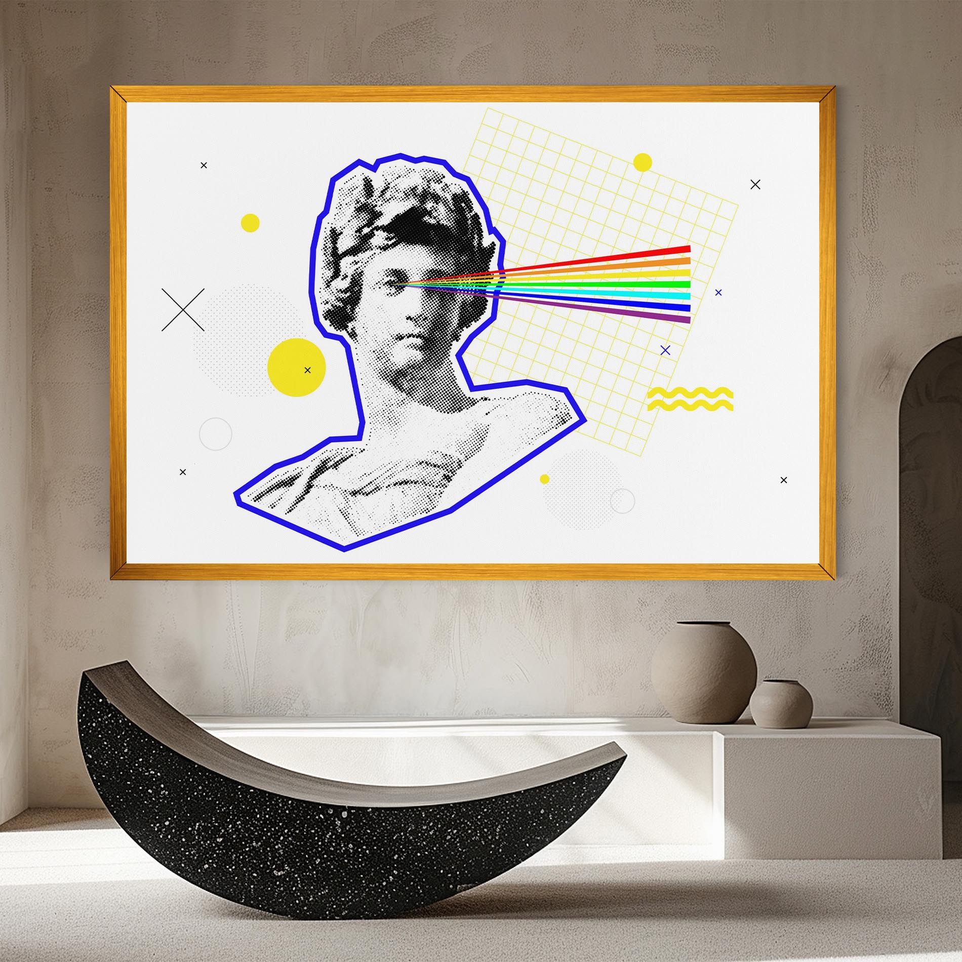 Rainbow Statue mockup 8