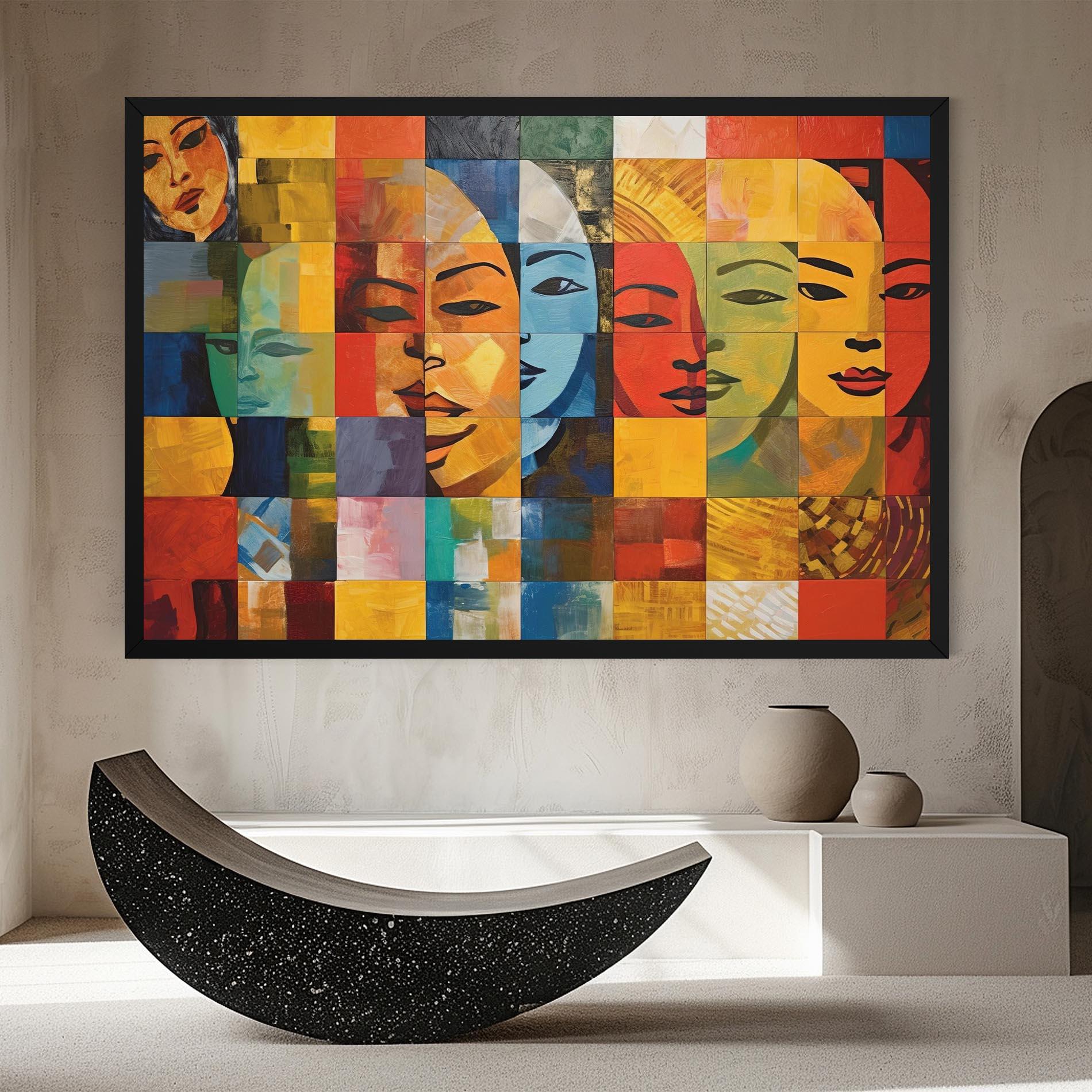 Картина на платно Abstract Concept Collage mockup 8