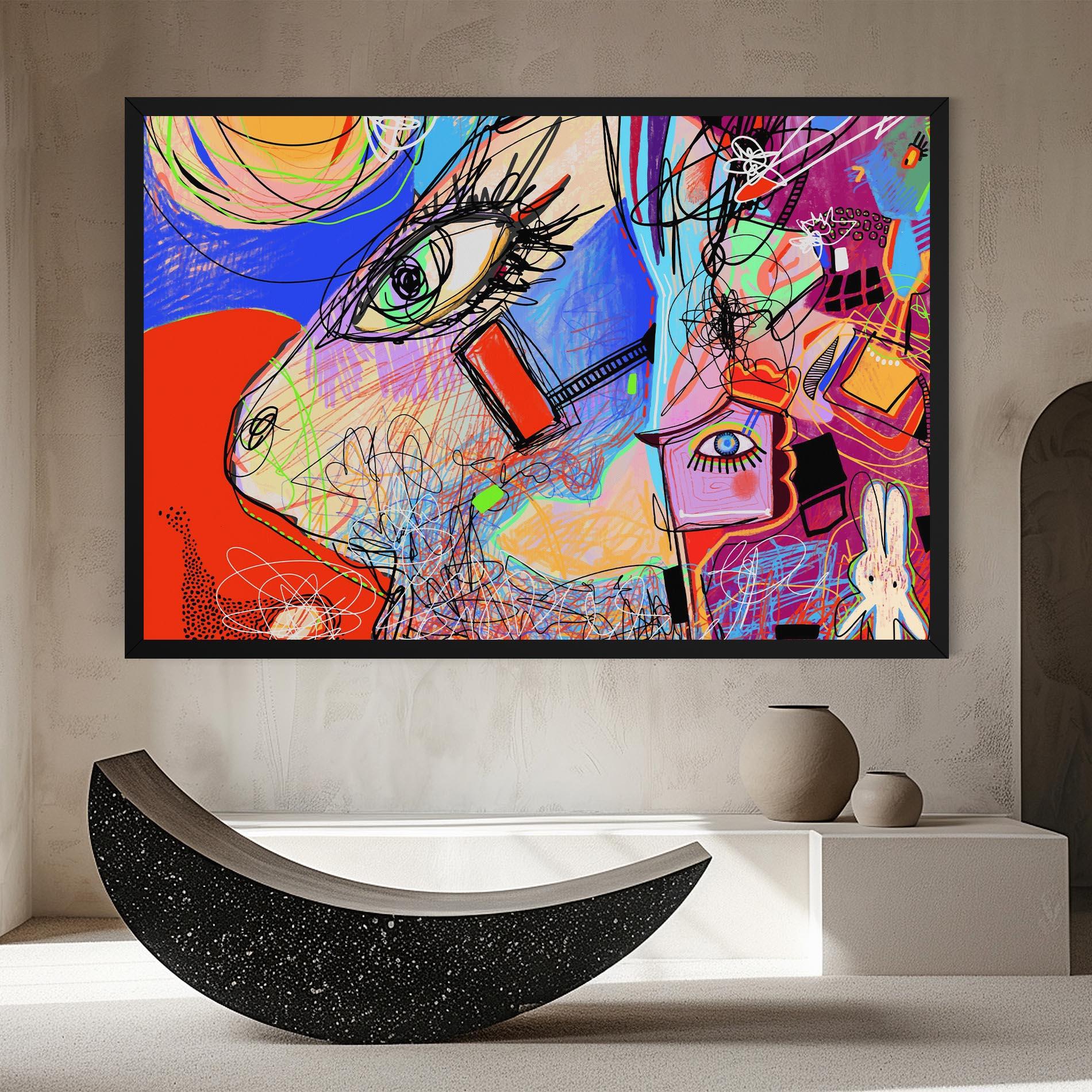 Картина на платно Animal Eye Art mockup 8