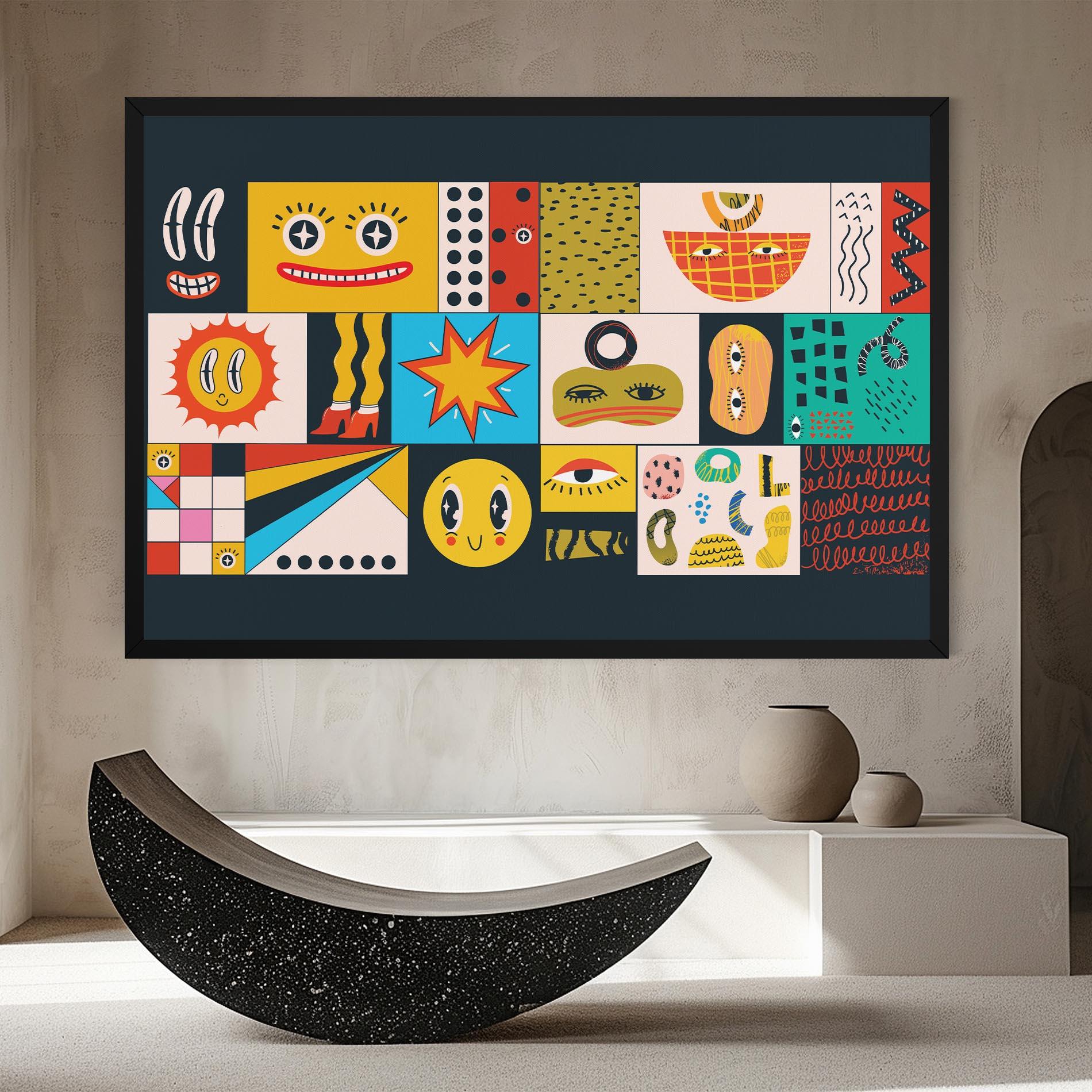 Картина на платно Cool Eye Shape mockup 8