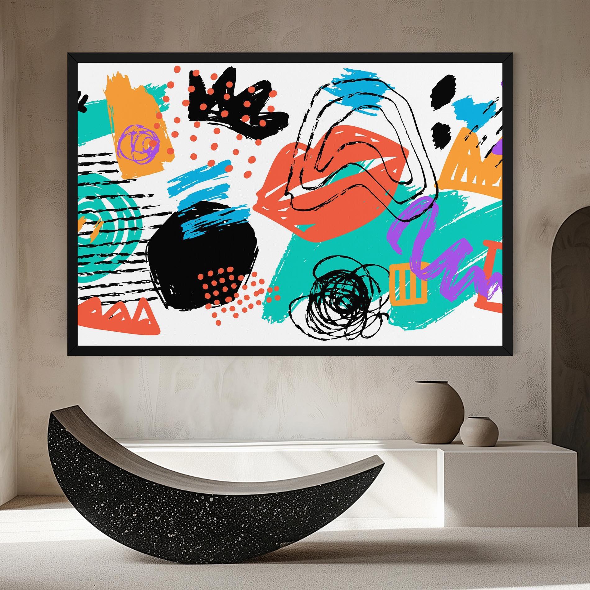 Картина на платно Drawing Collage Art mockup 8