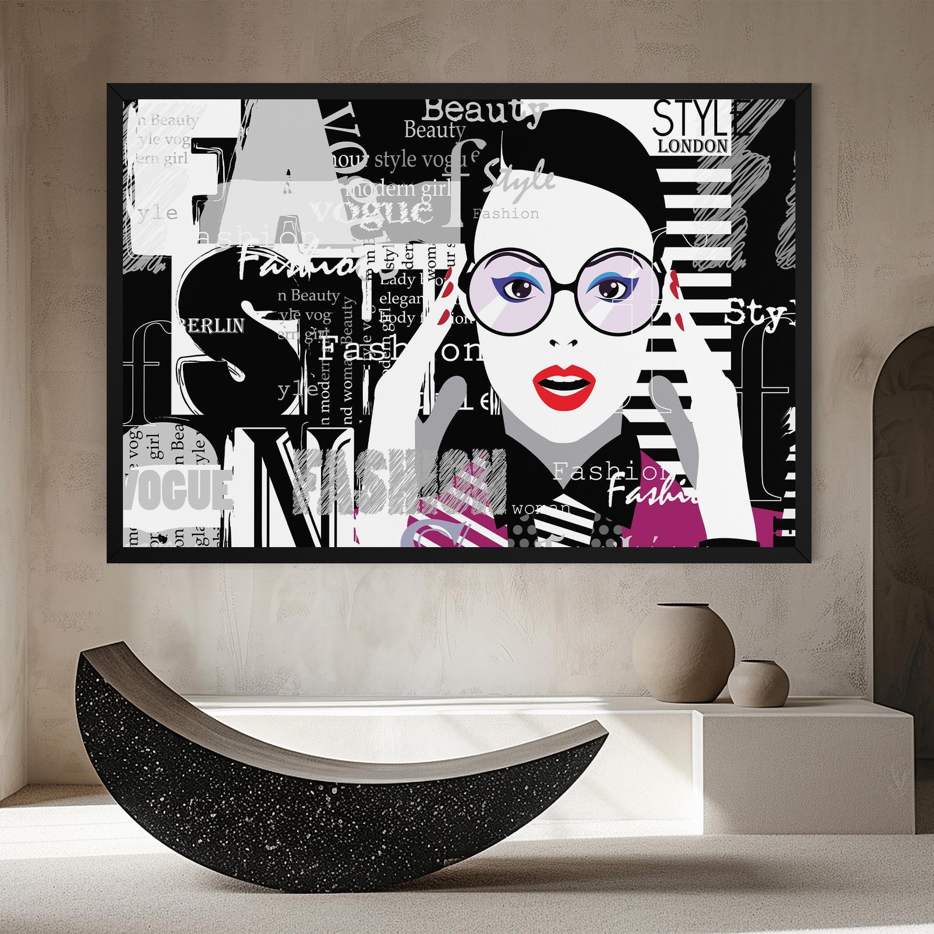 Картина на платно Fashion Collage mockup 8