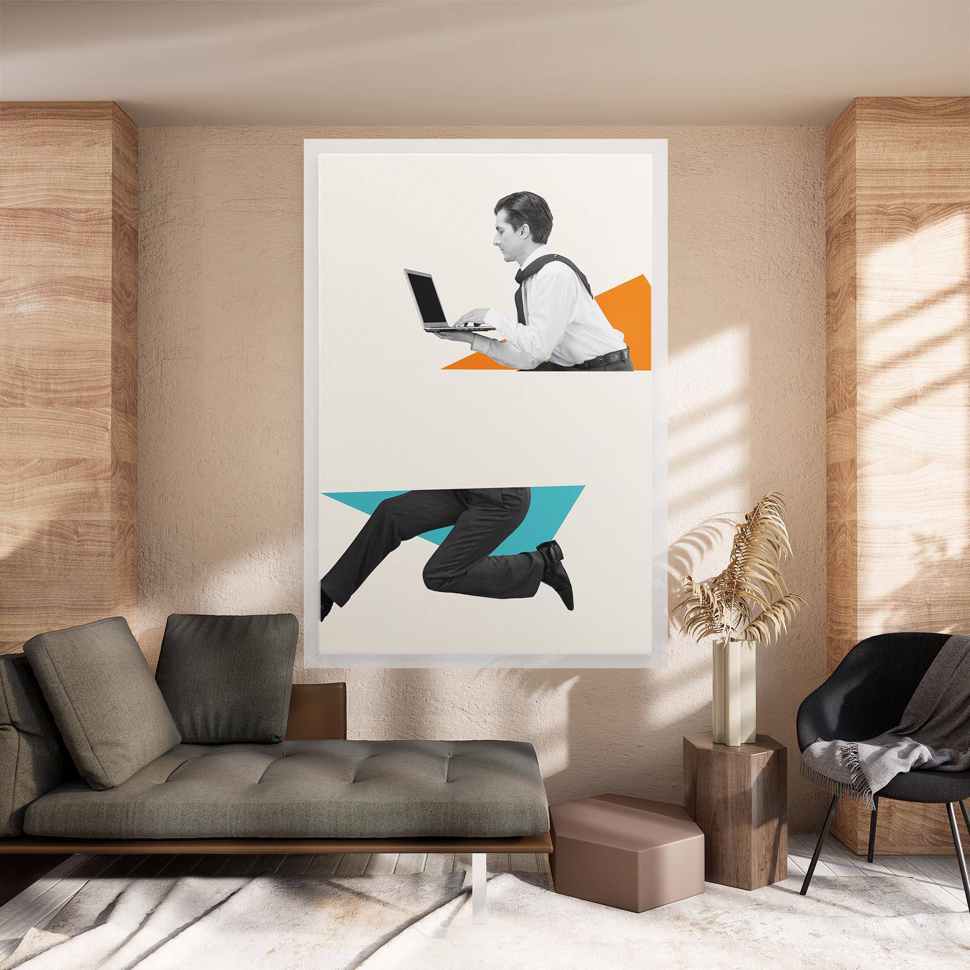 Картина на платно Businessman Collage mockup 8