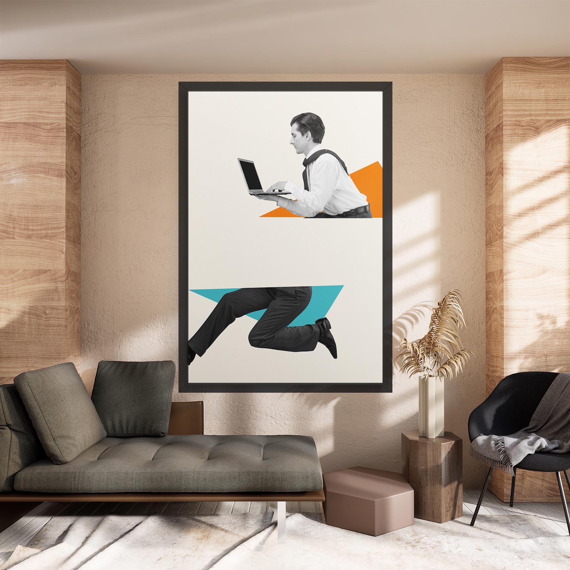 Картина на платно Businessman Collage mockup 8