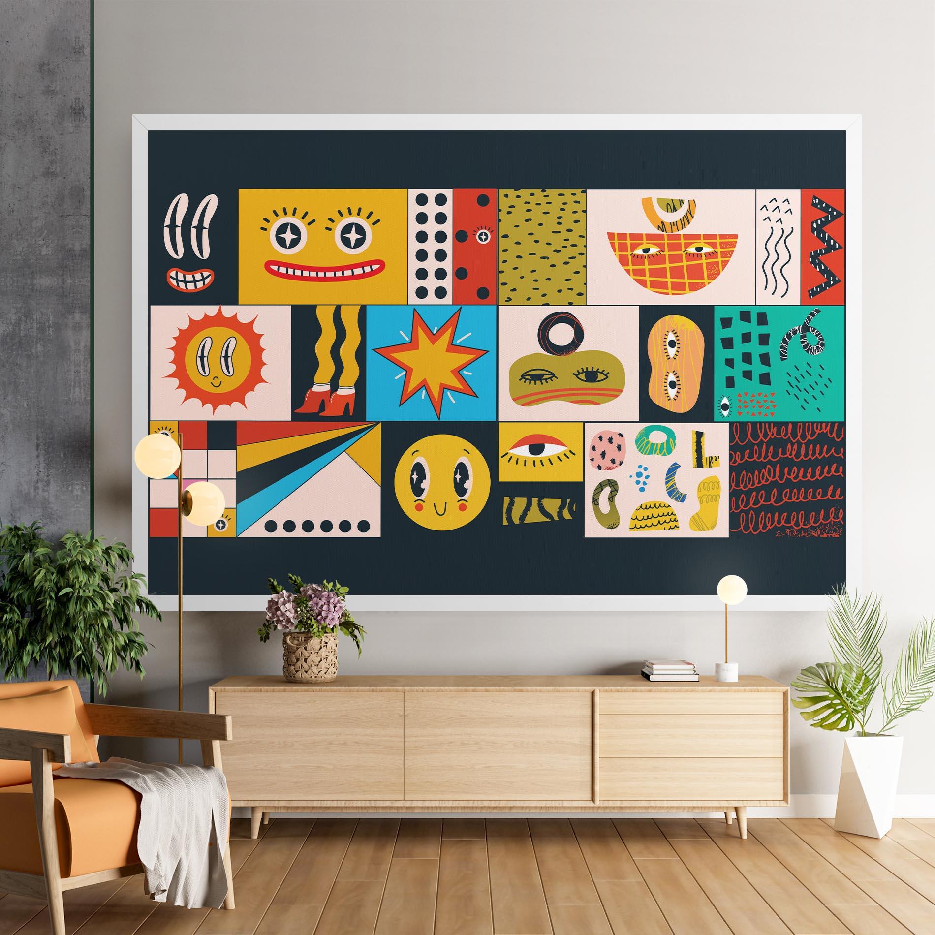 Картина на платно Cool Eye Shape mockup 9