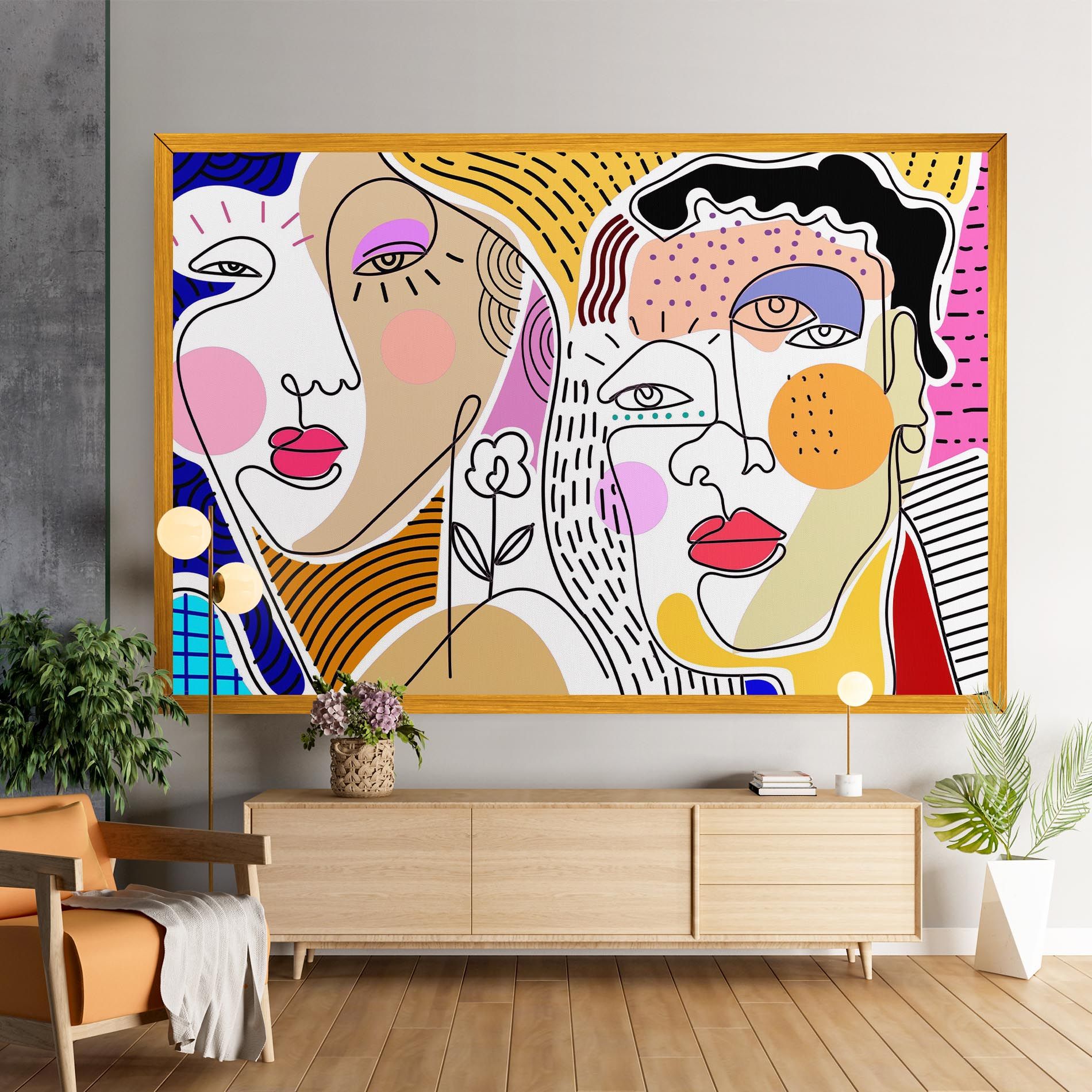 Abstract Eye Face mockup 9