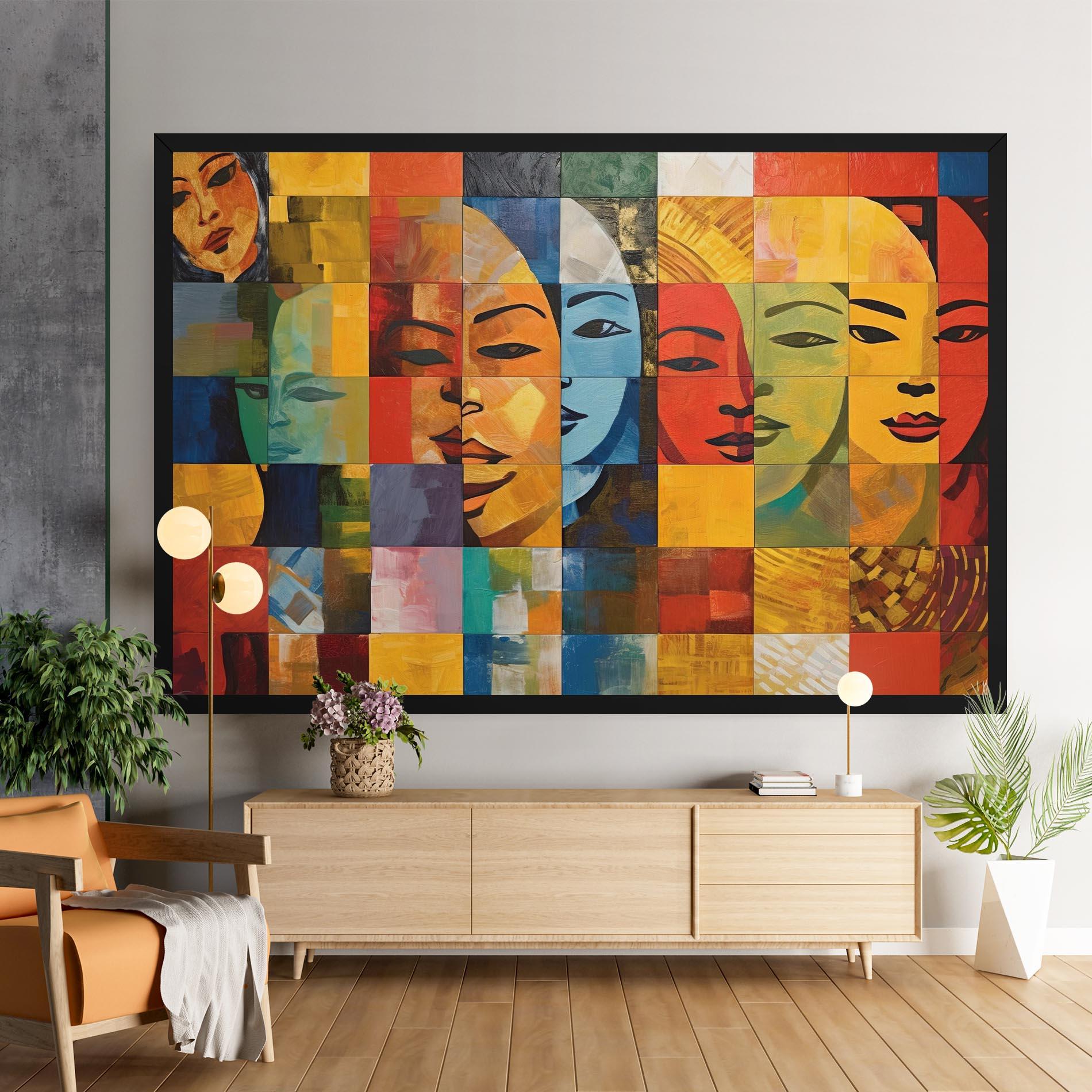 Картина на платно Abstract Concept Collage mockup 9