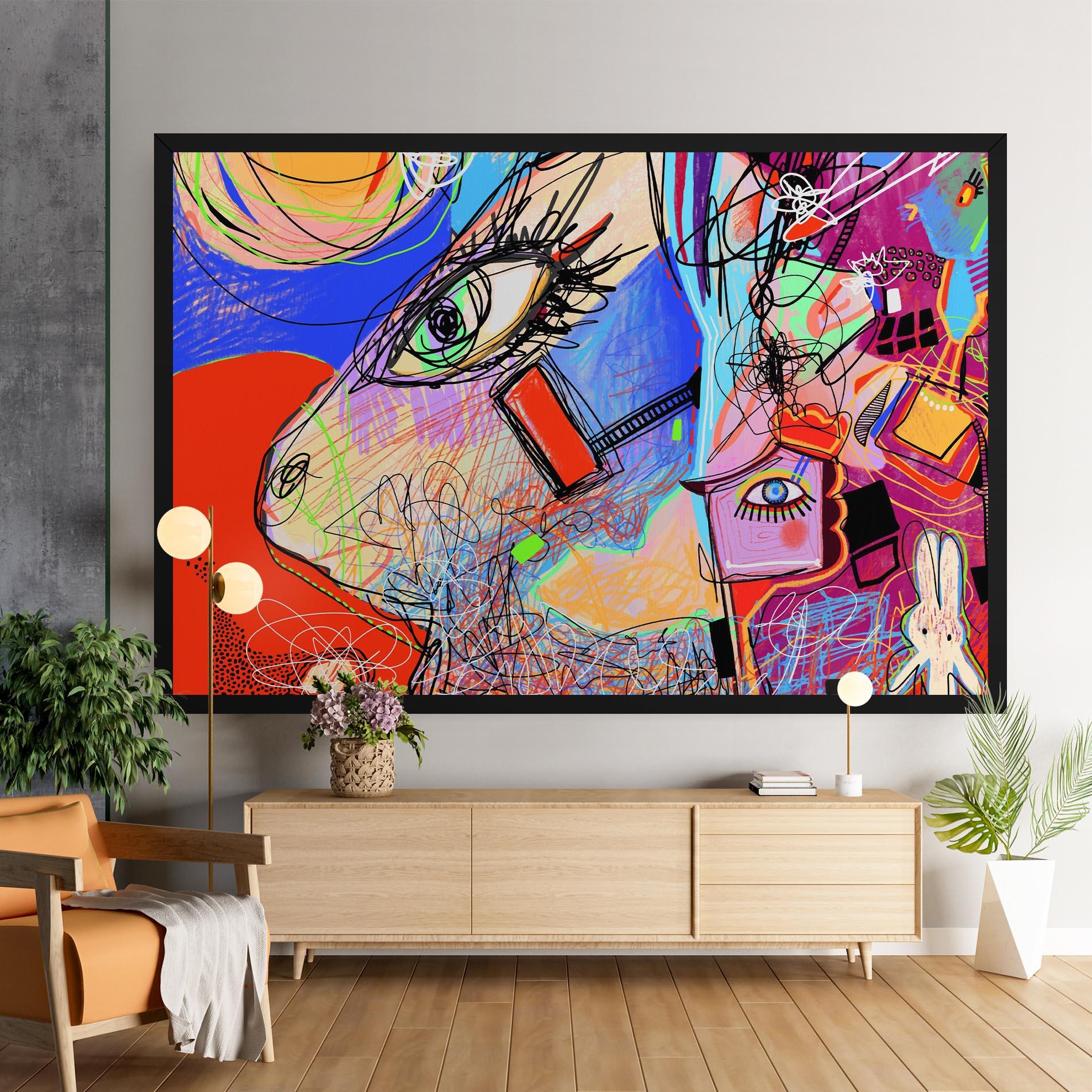 Картина на платно Animal Eye Art mockup 9