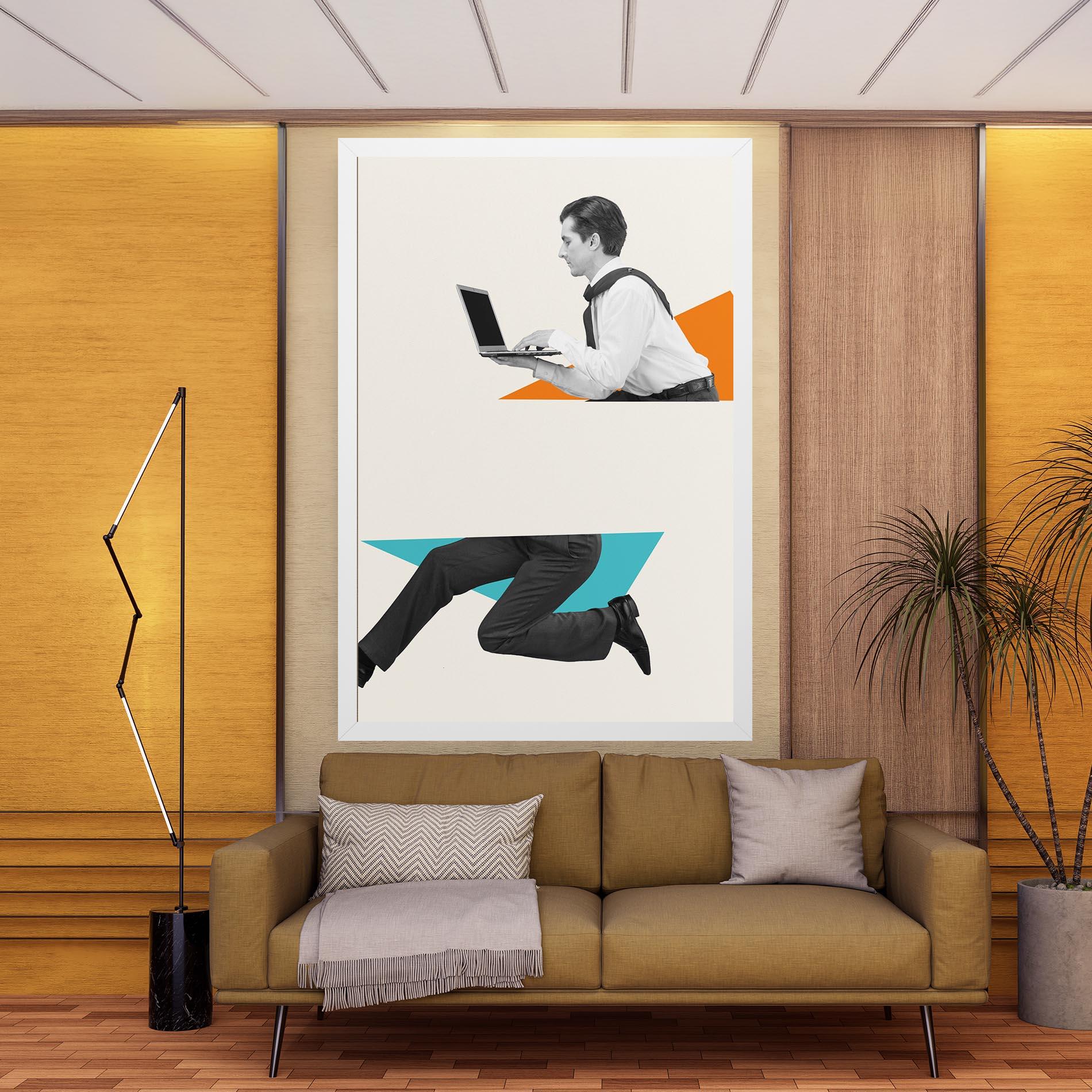 Картина на платно Businessman Collage mockup 9