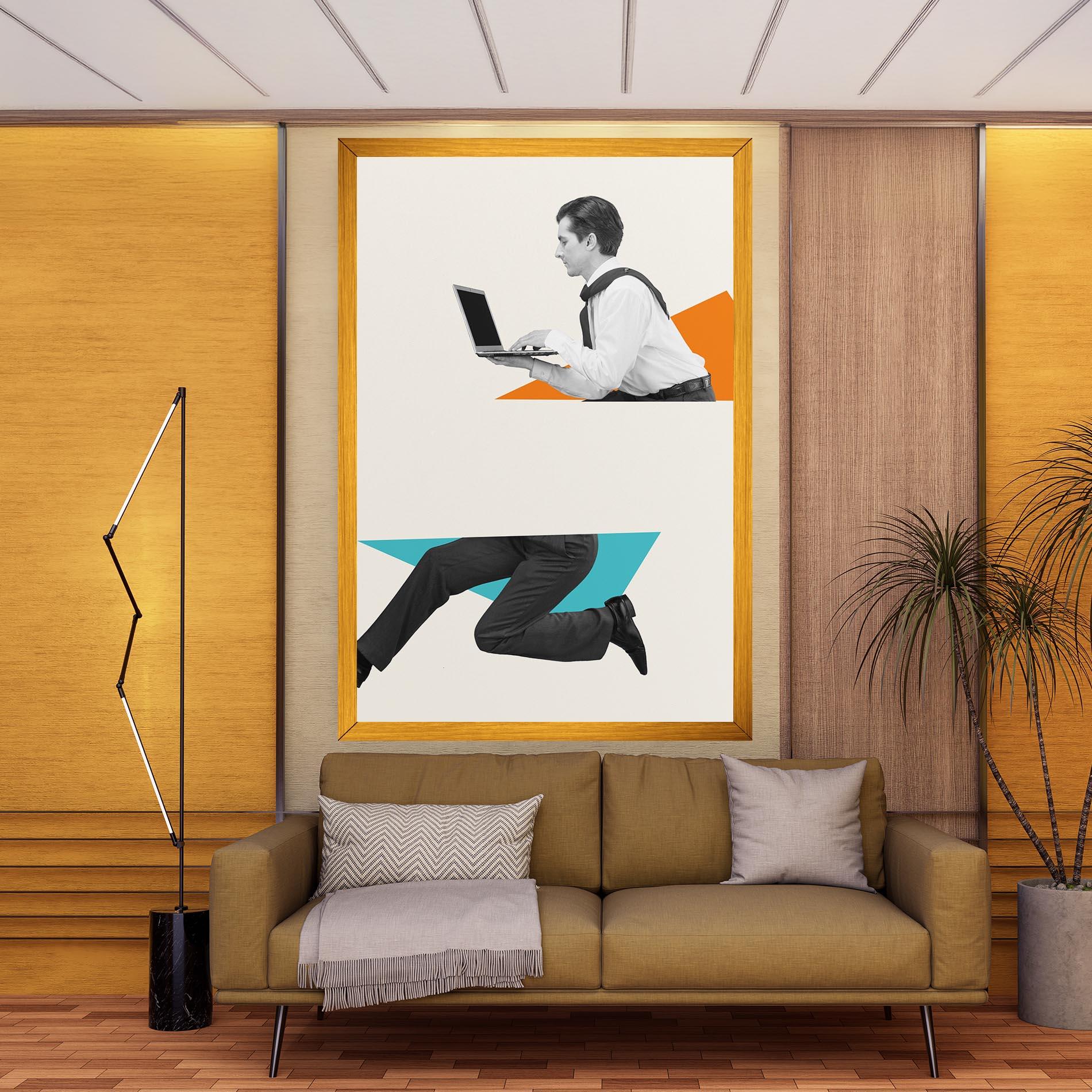 Картина на платно Businessman Collage mockup 9