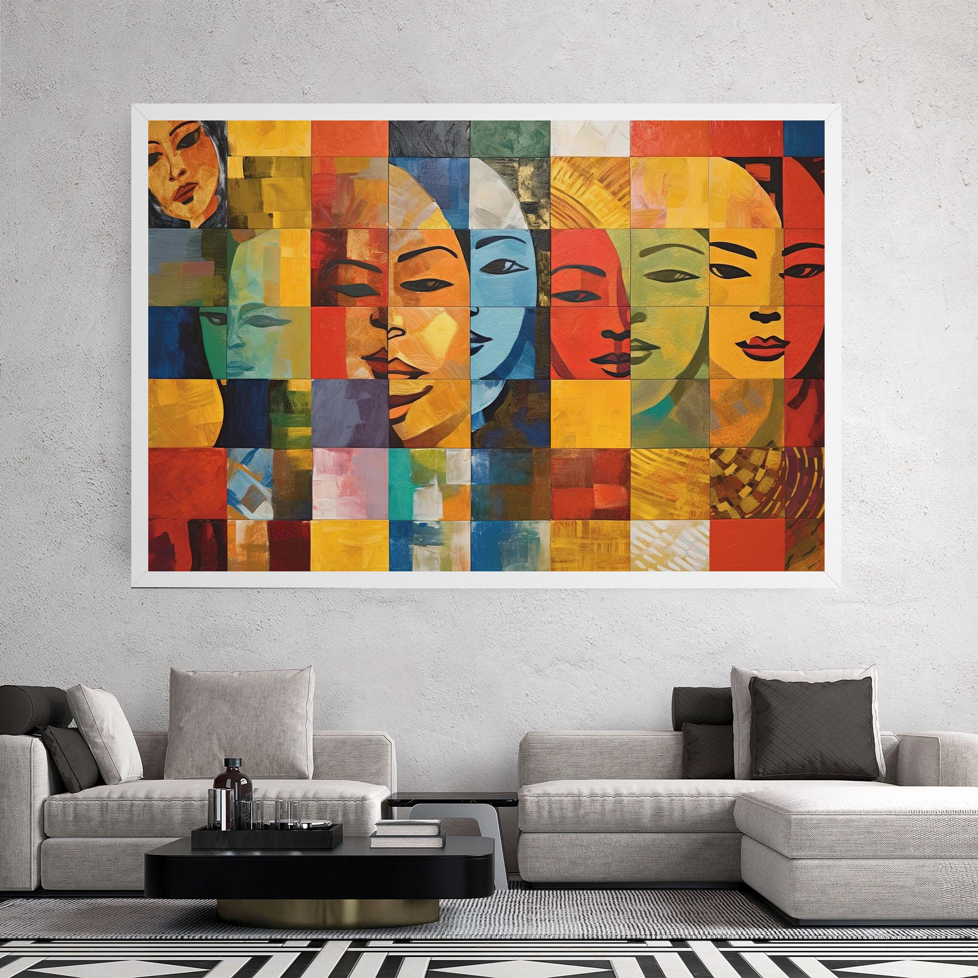 Картина на платно Abstract Concept Collage mockup 2