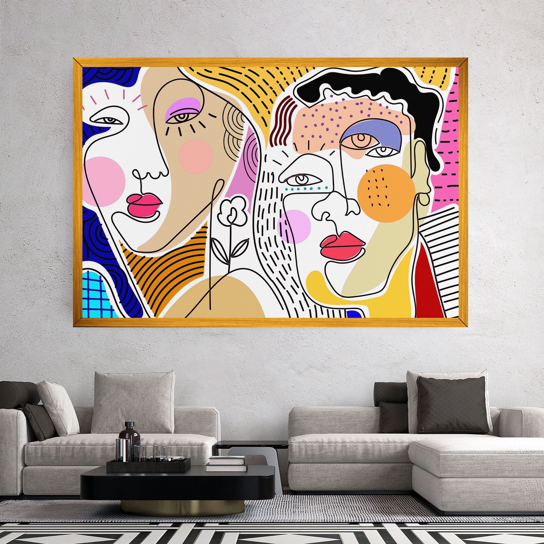 Abstract Eye Face mockup 2