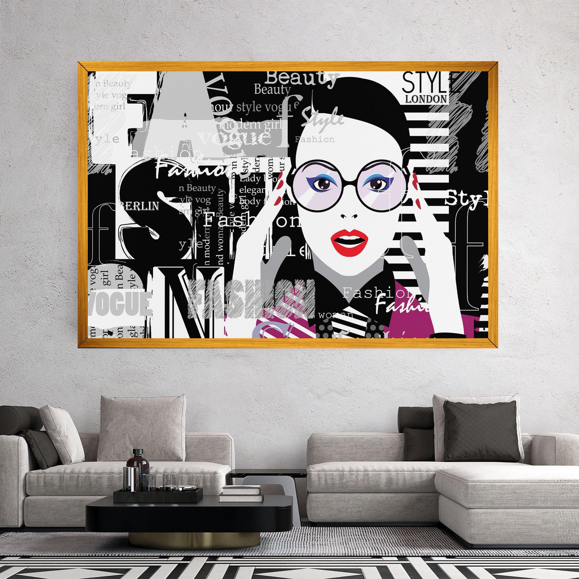 Картина на платно Fashion Collage mockup 2