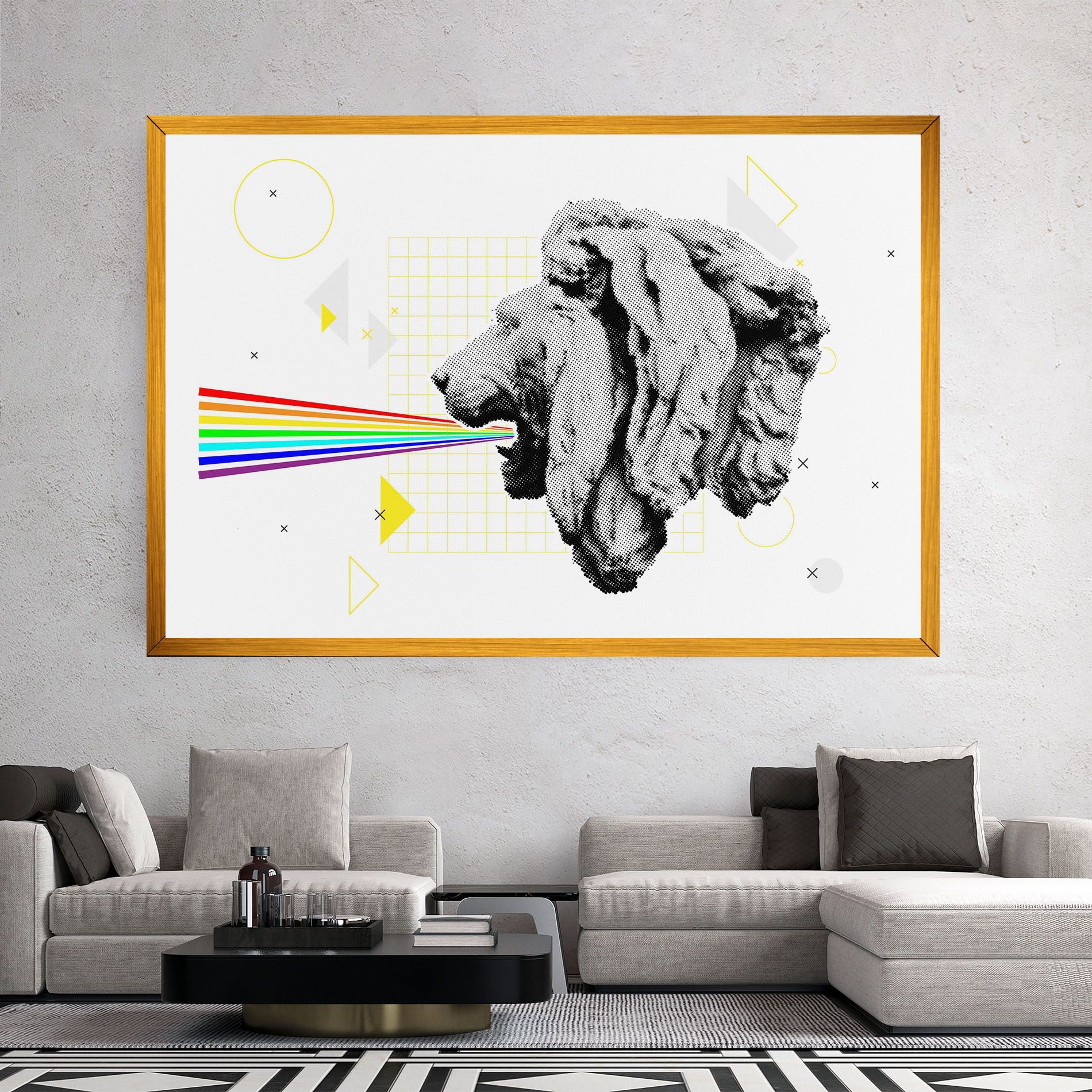 Lion Collage mockup 2