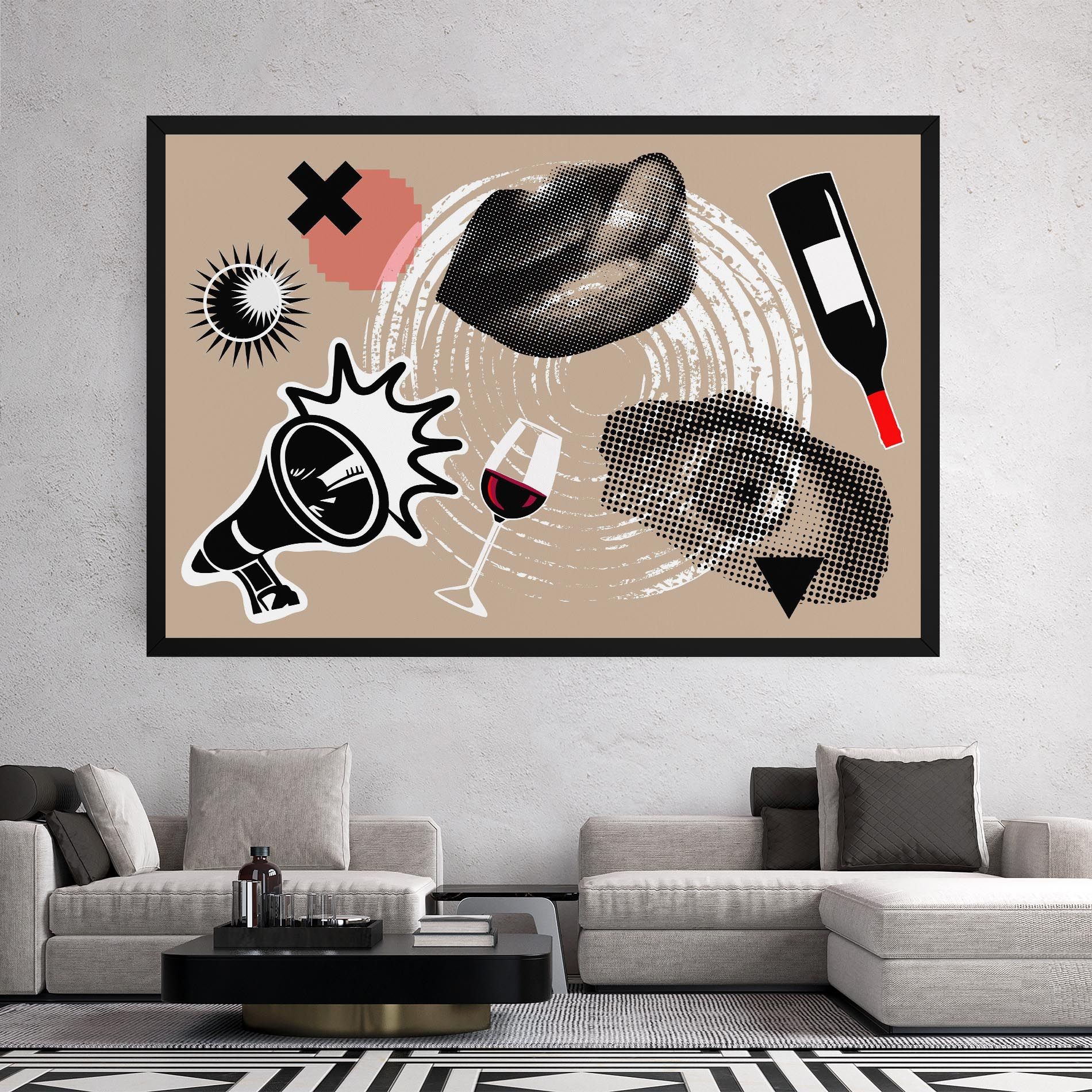 Lips Mouth Collage mockup 2