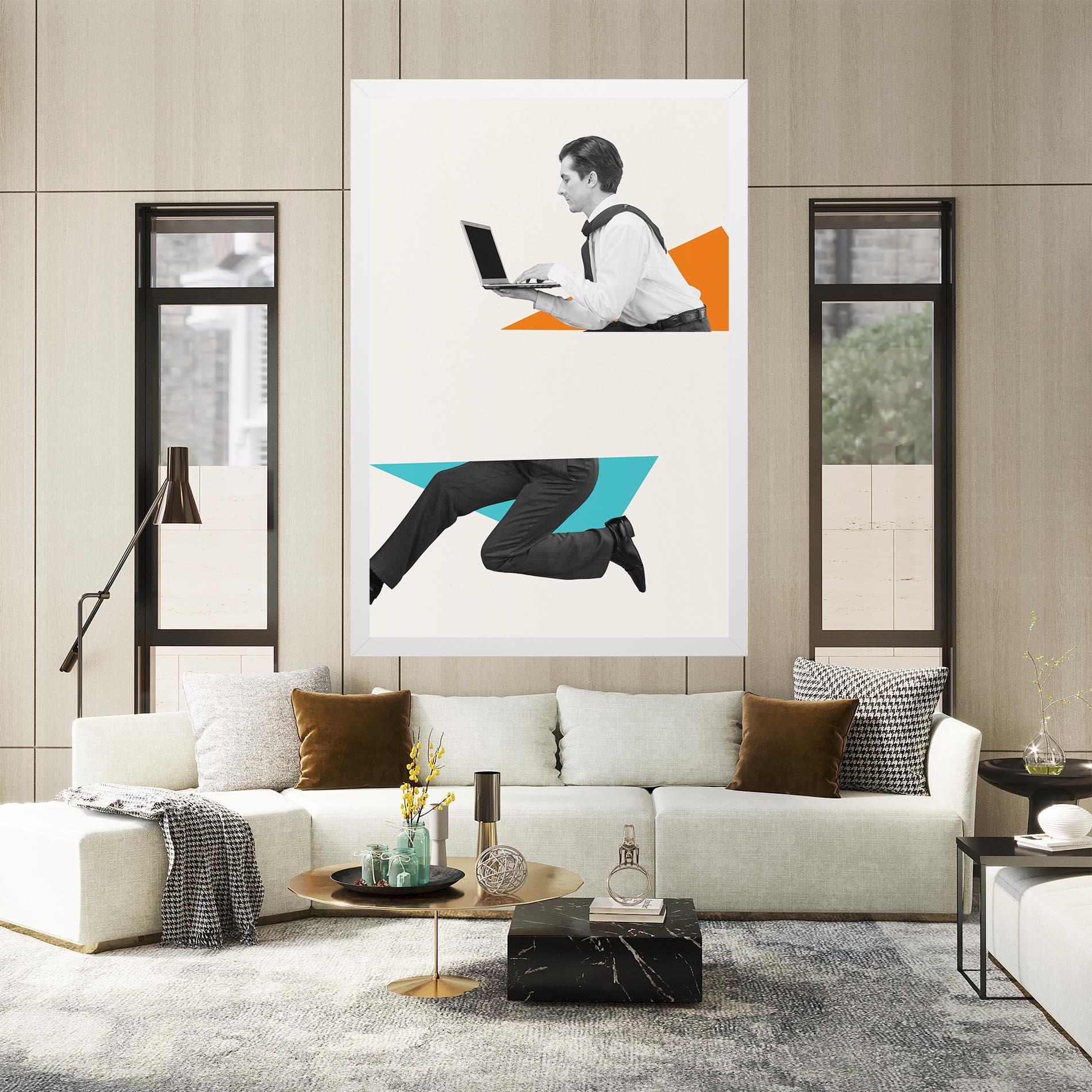 Картина на платно Businessman Collage mockup 2