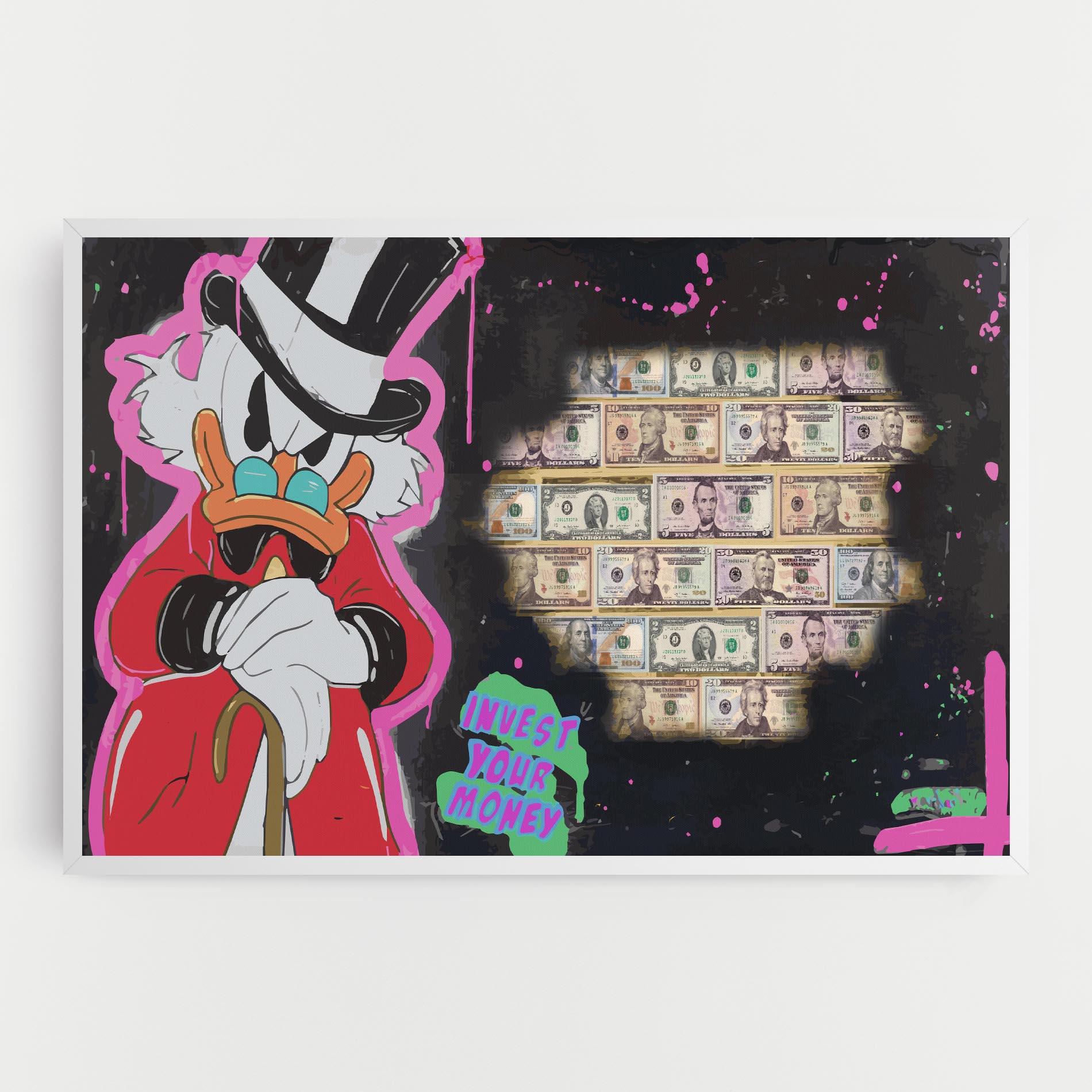 Картина на платно Money Advice mockup 0