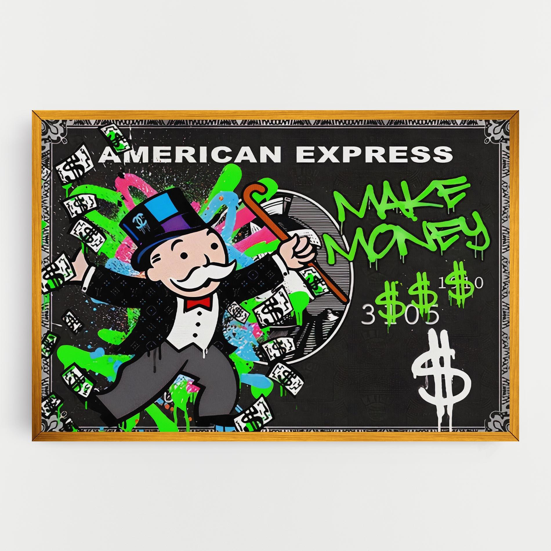 Картина на платно Make Money mockup 0