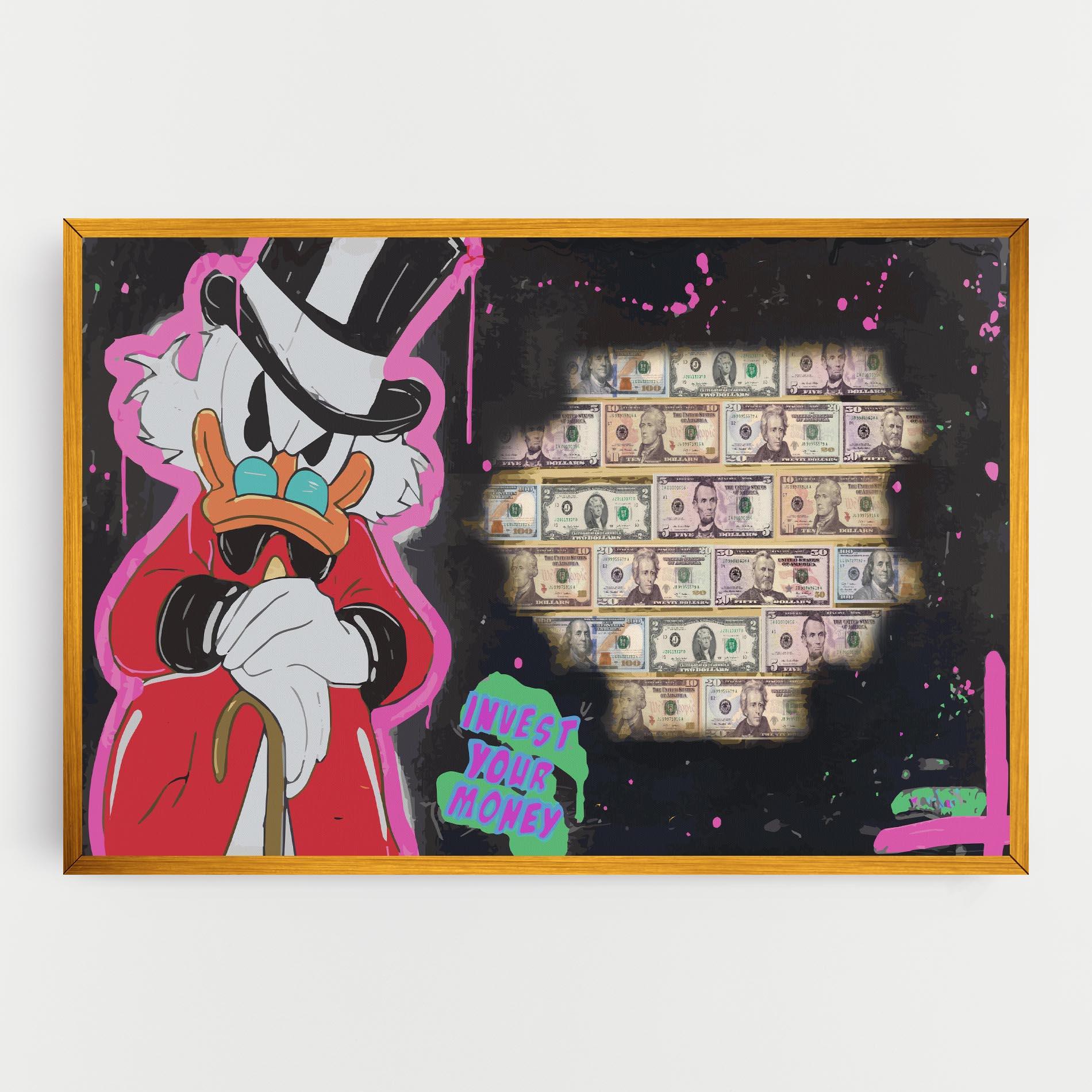 Картина на платно Money Advice mockup 0