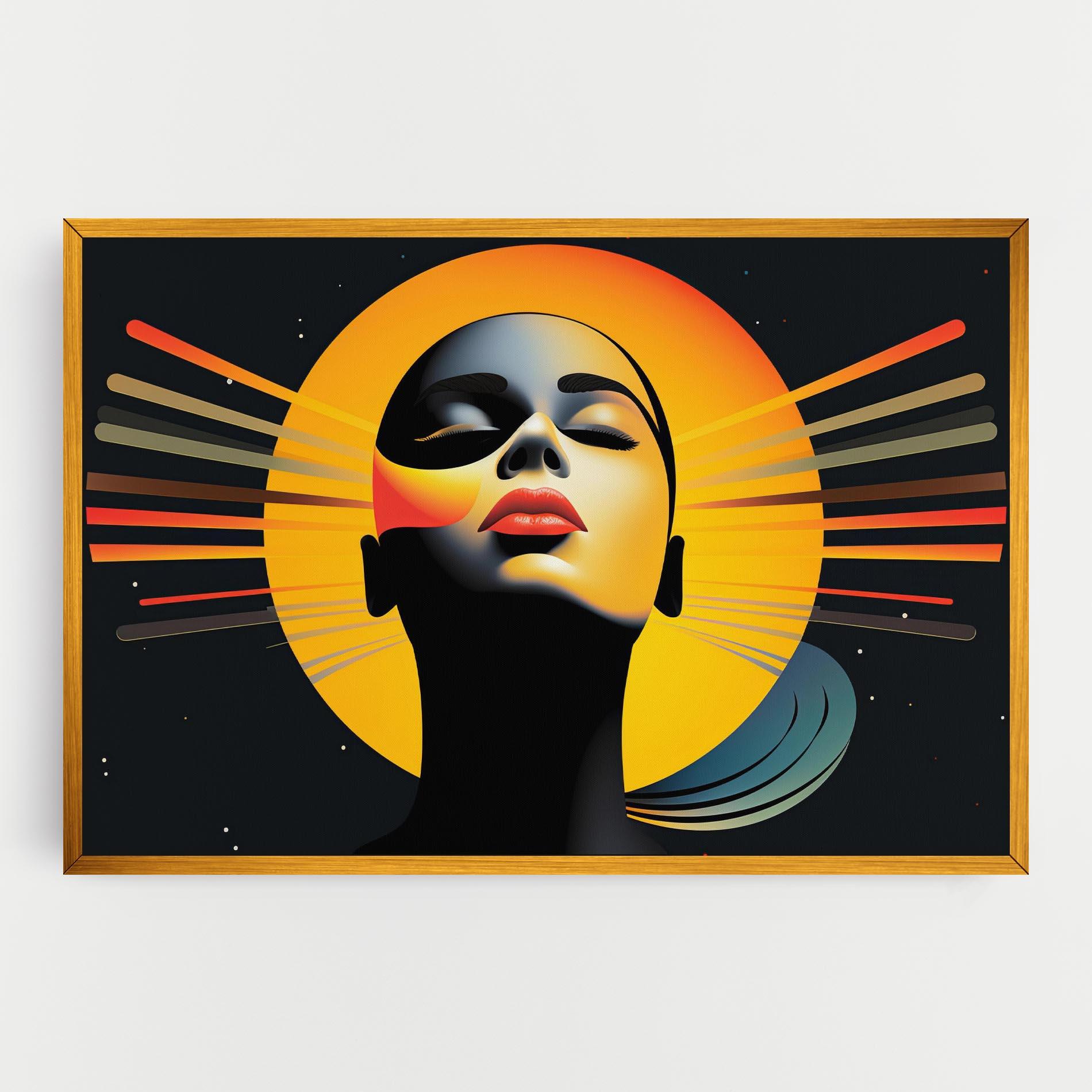 Картина на платно Synthetic Dreamy Profile mockup 0