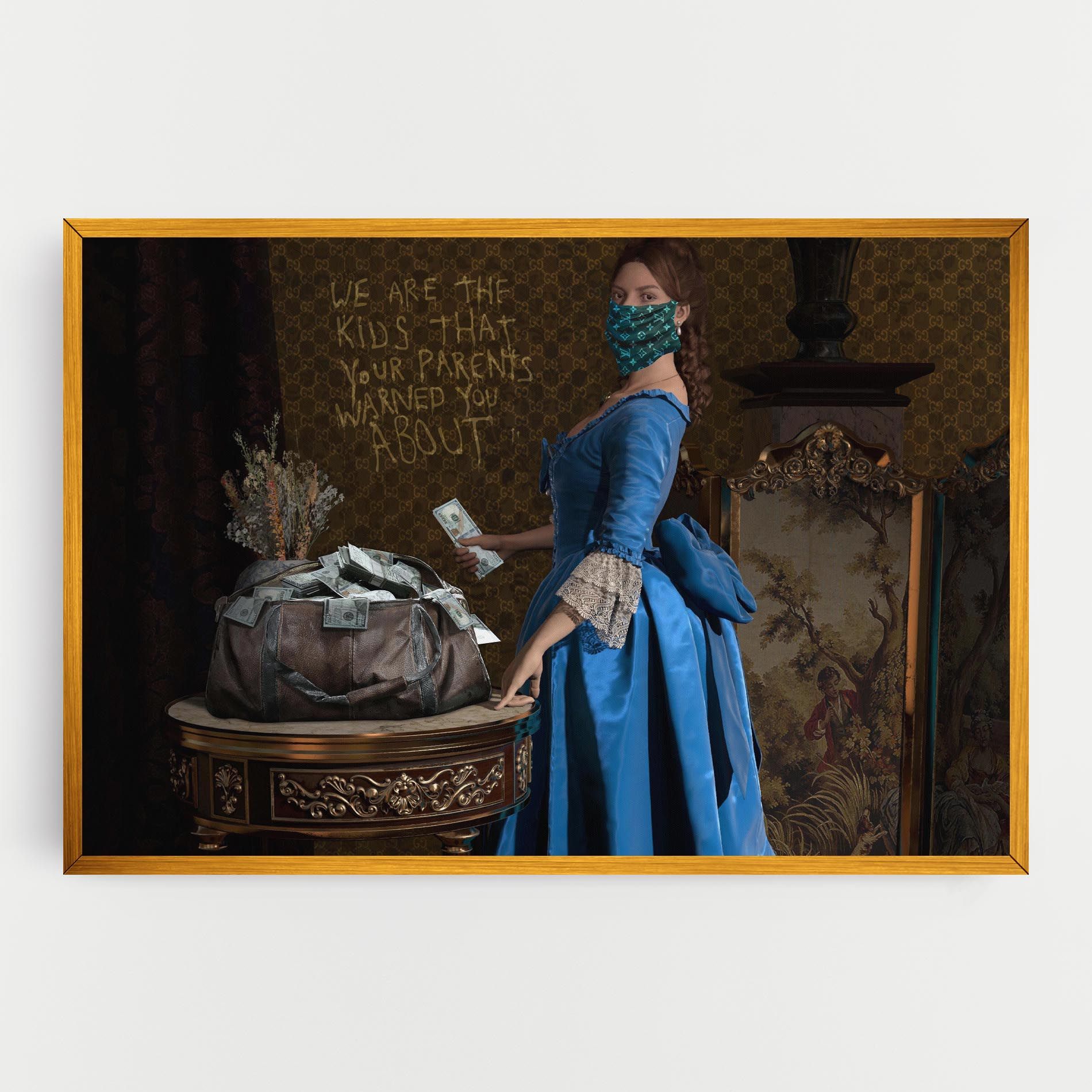 Vintage Money Heist mockup 0