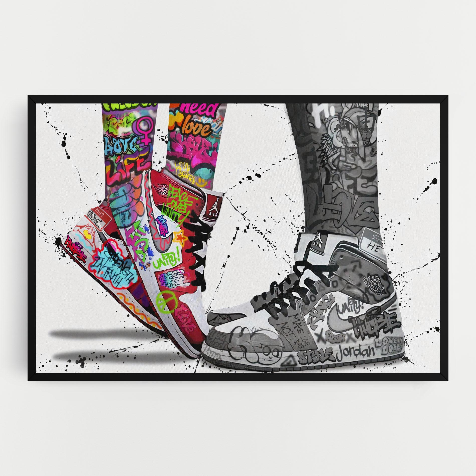 Картина на платно Love On My Toes mockup 0