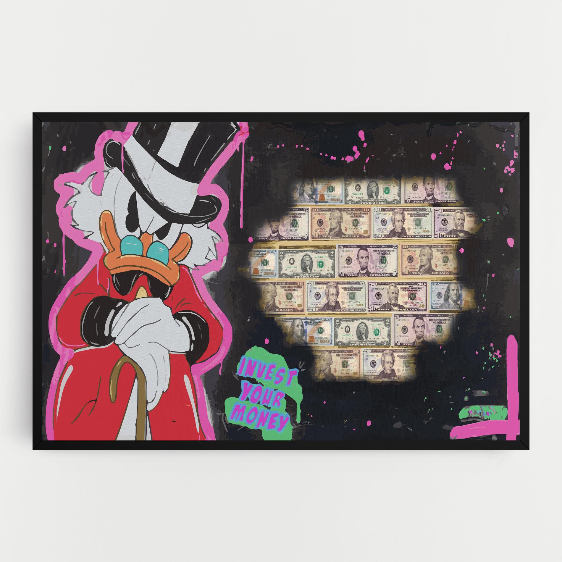 Картина на платно Money Advice mockup 0