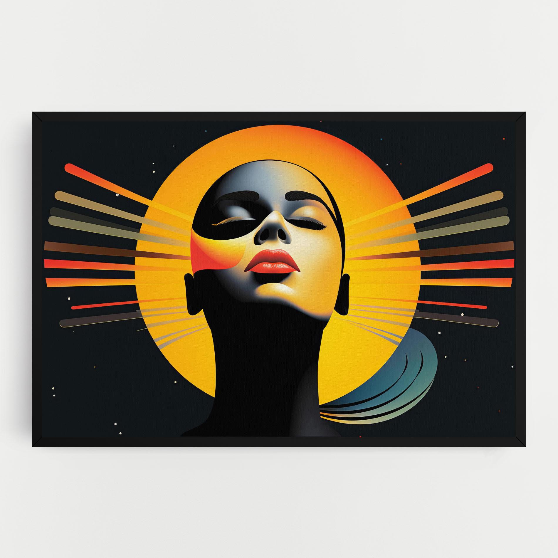 Картина на платно Synthetic Dreamy Profile mockup 0