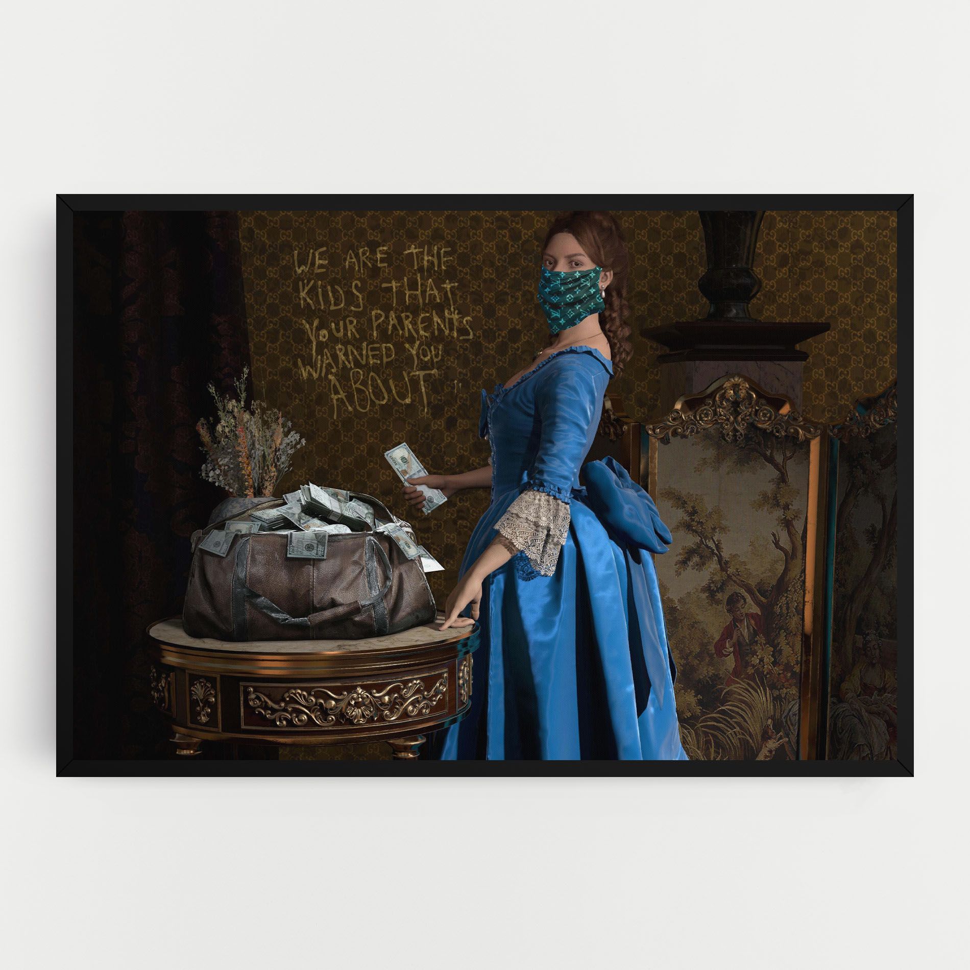 Vintage Money Heist mockup 0