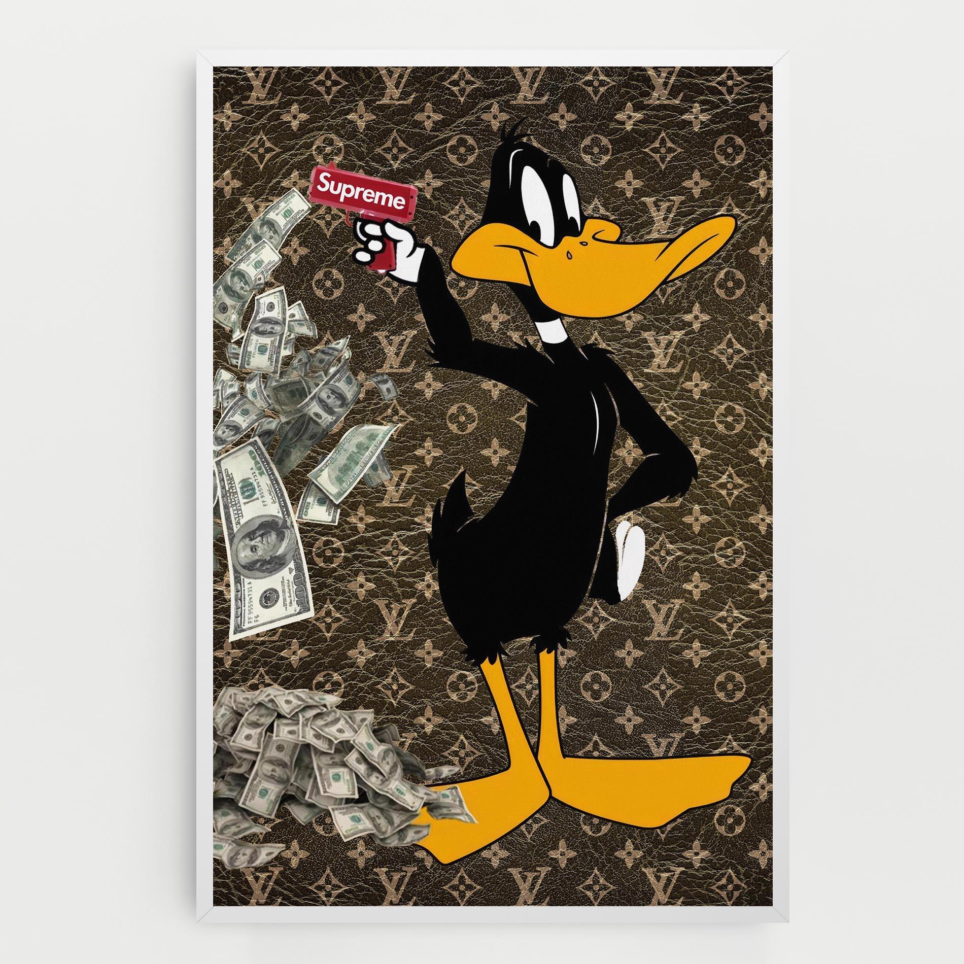 Картина на платно Supreme Daffy mockup 0
