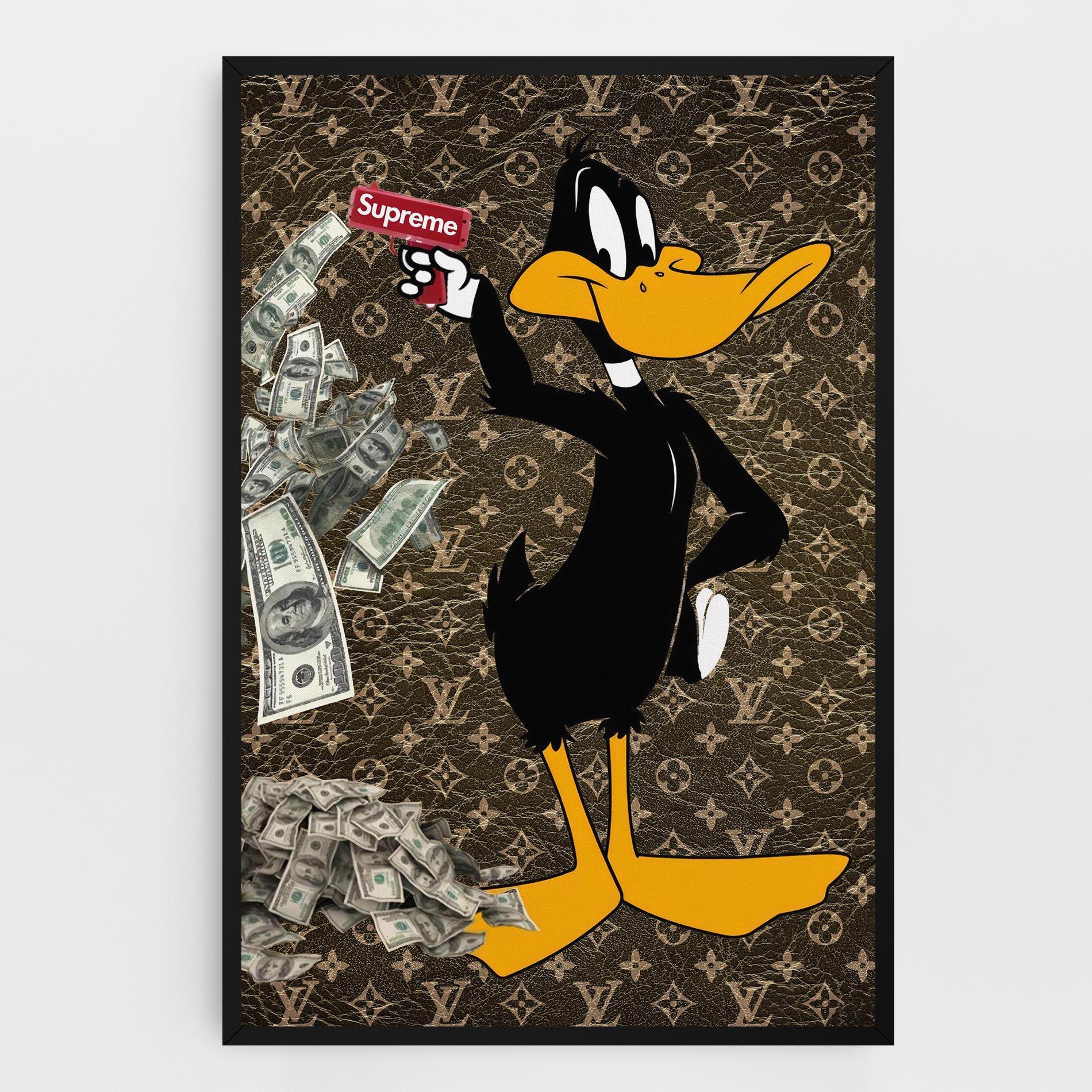 Картина на платно Supreme Daffy mockup 0