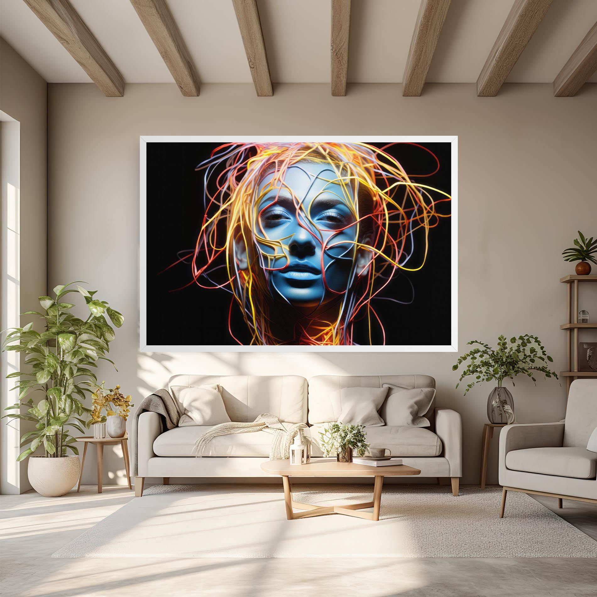 Neon Lights Hair mockup 6