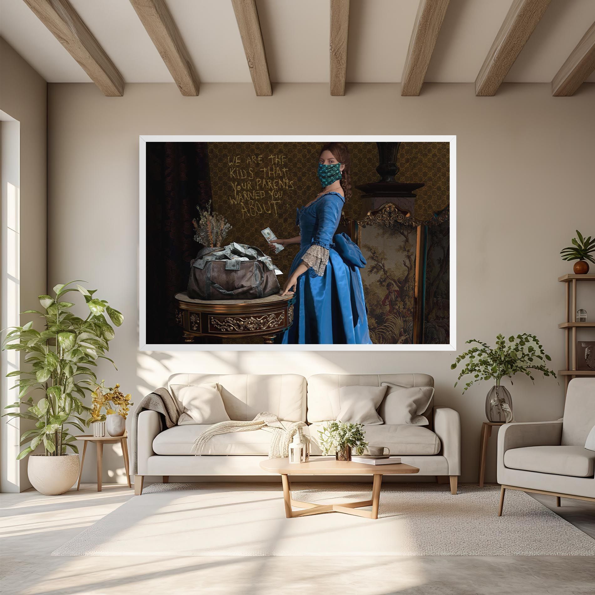 Vintage Money Heist mockup 6