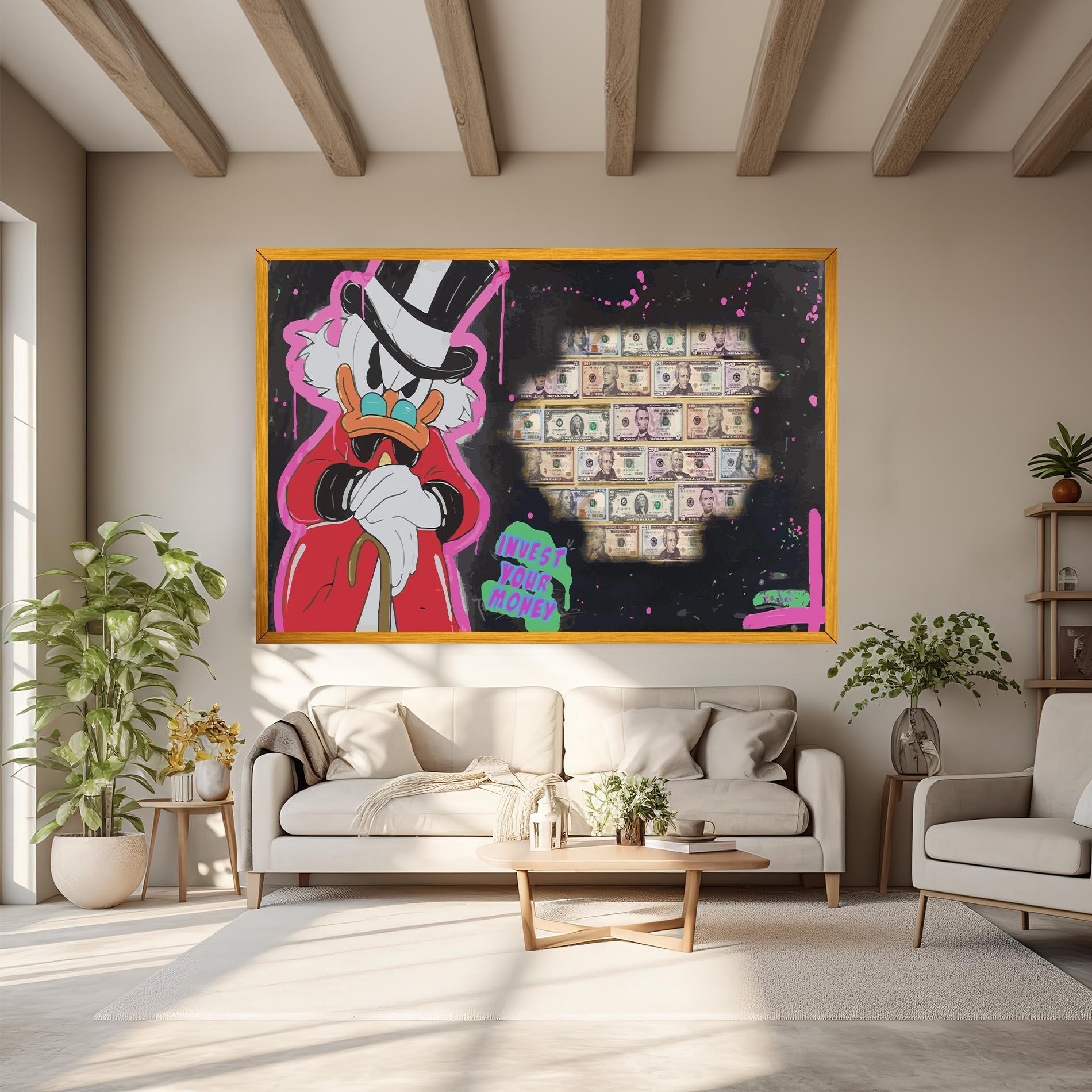 Картина на платно Money Advice mockup 6