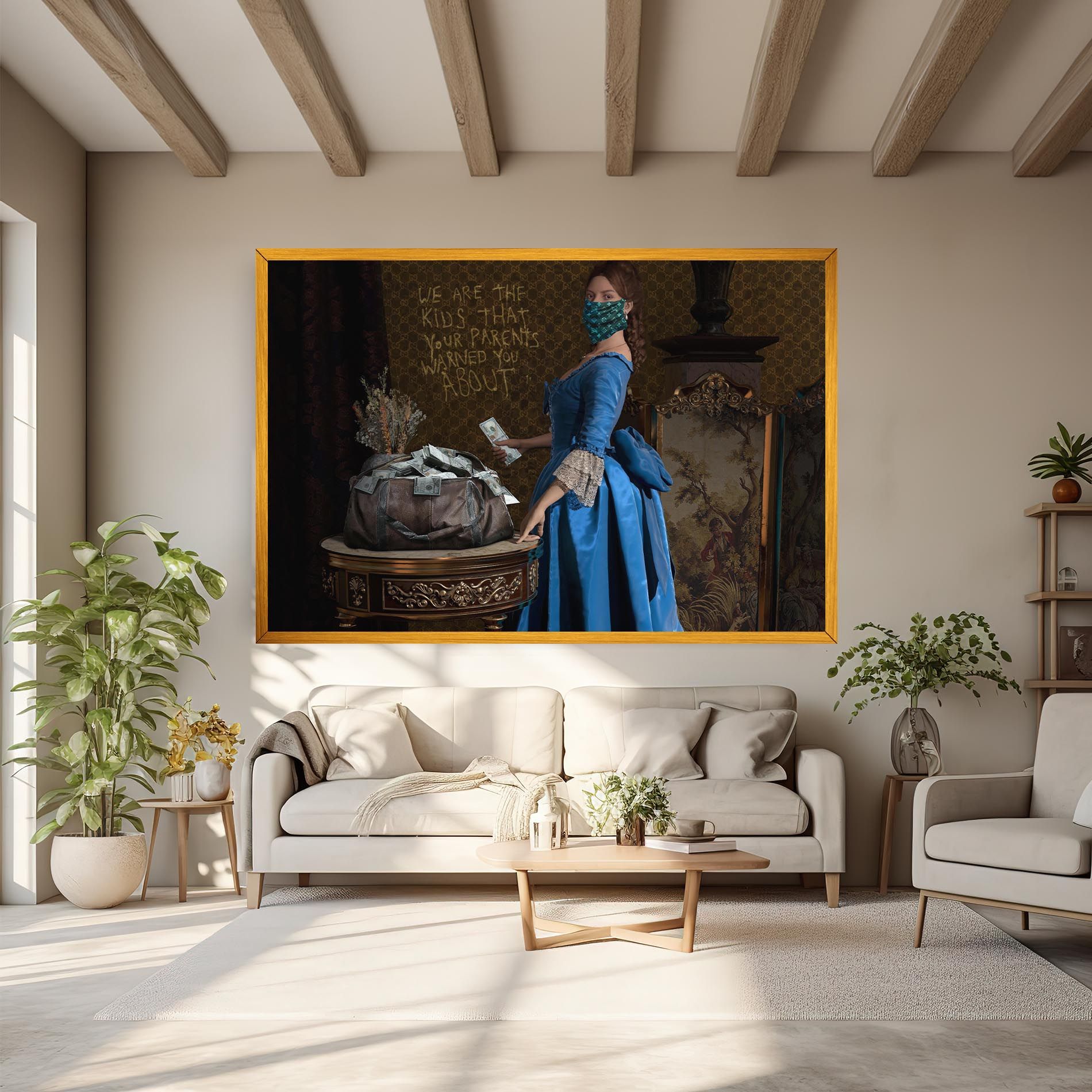 Vintage Money Heist mockup 6