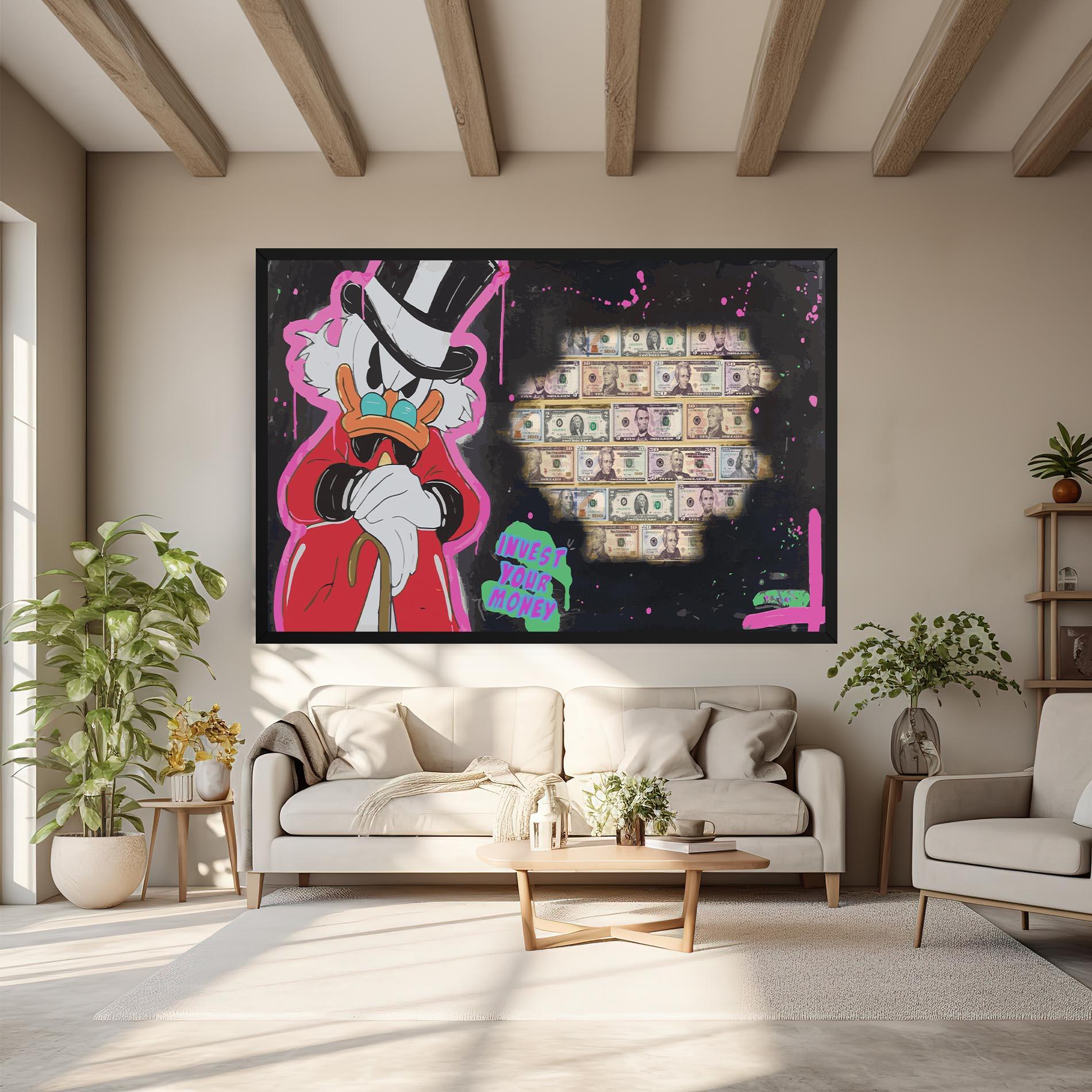 Картина на платно Money Advice mockup 6