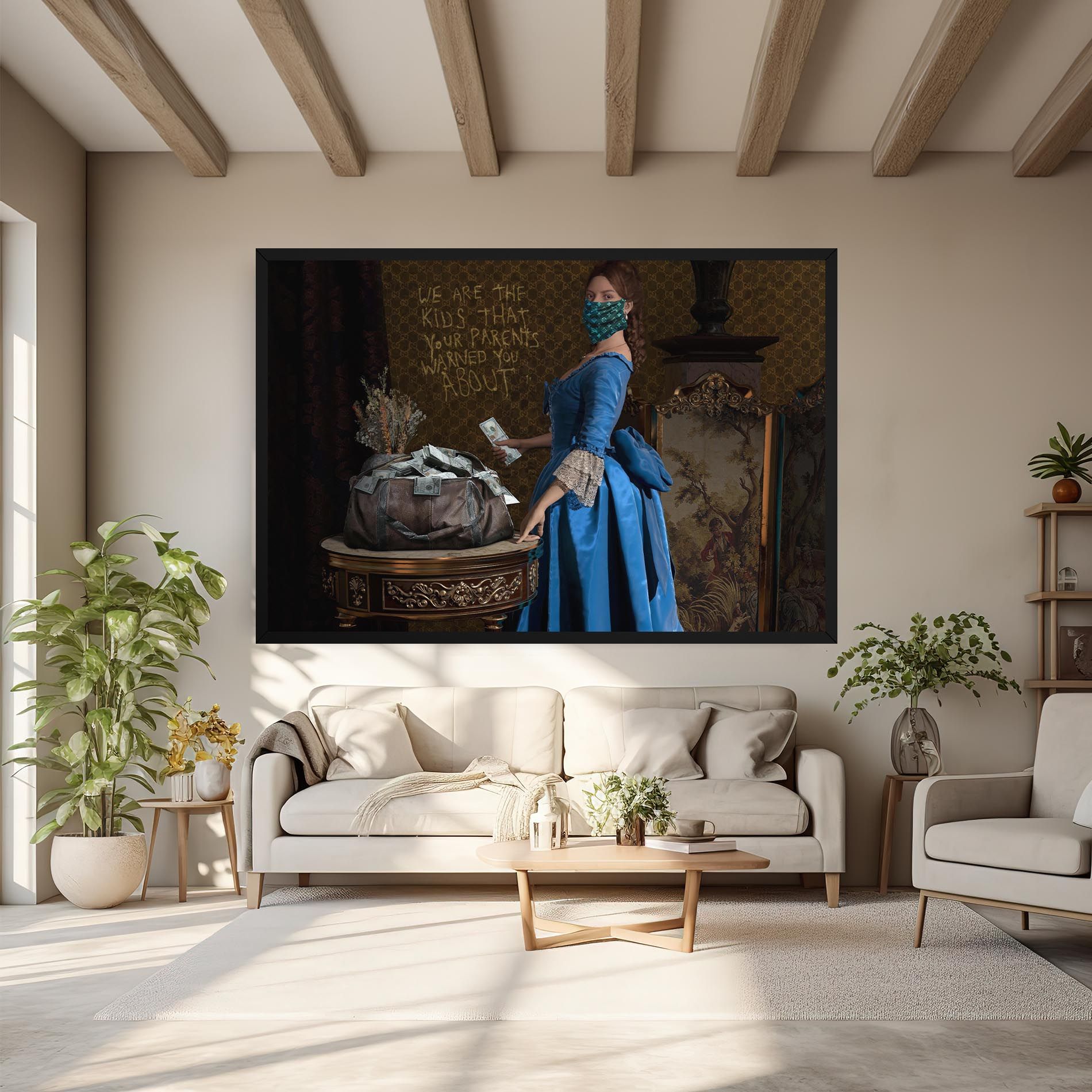 Vintage Money Heist mockup 6