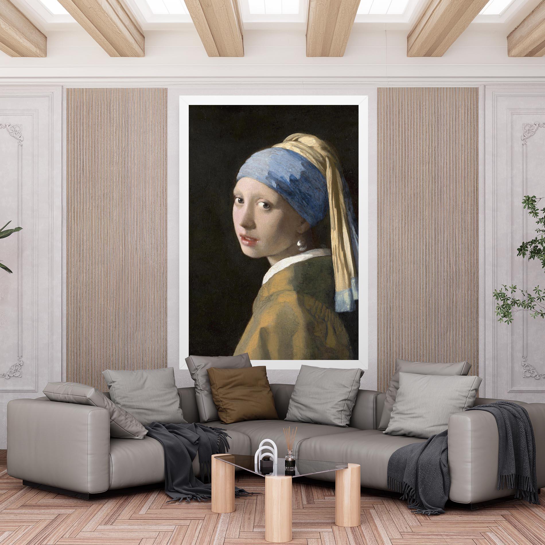 Картина на платно Girl With A Pearl mockup 6
